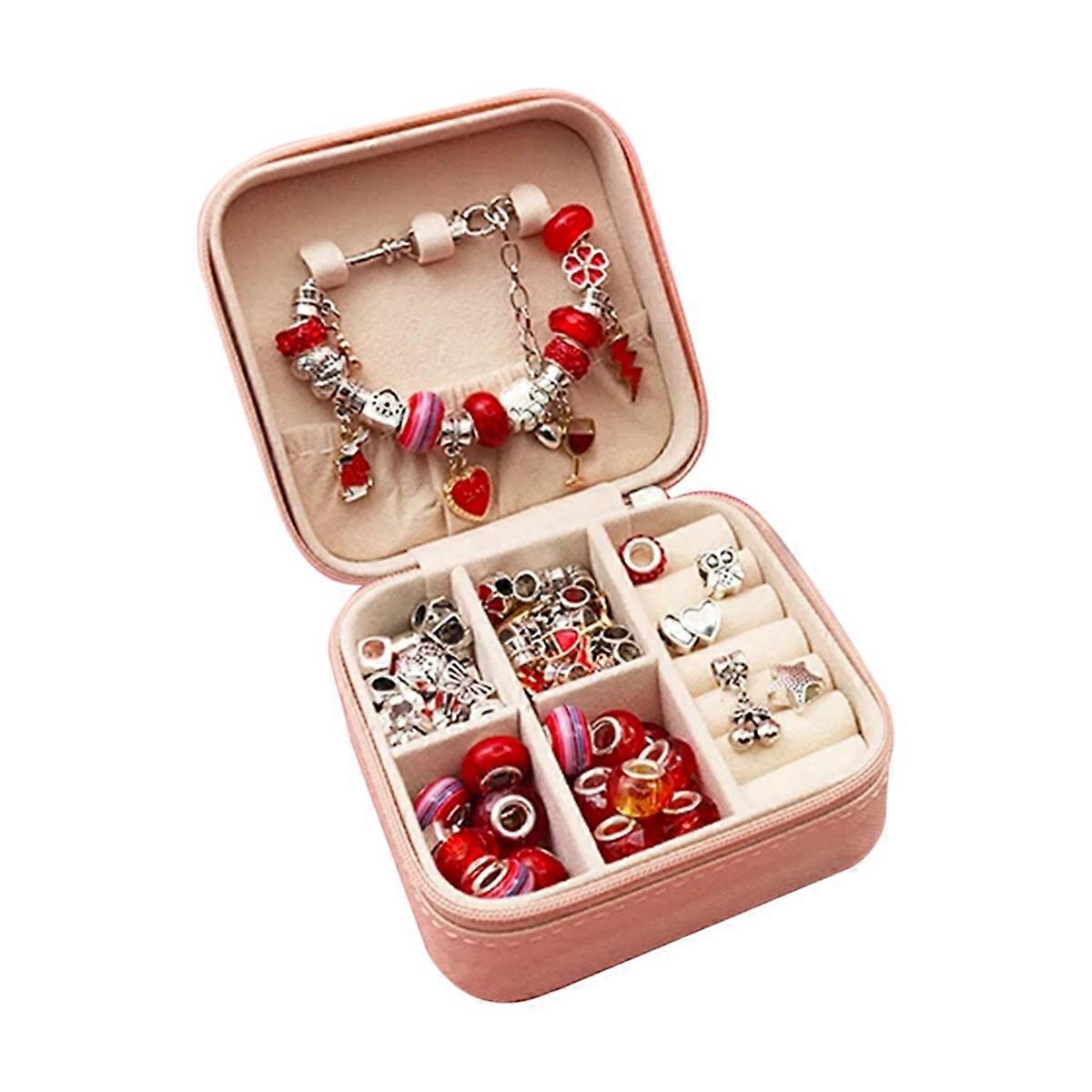 Jewelry Making Kit Charm Bracelet Necklace Present Beads Set E
