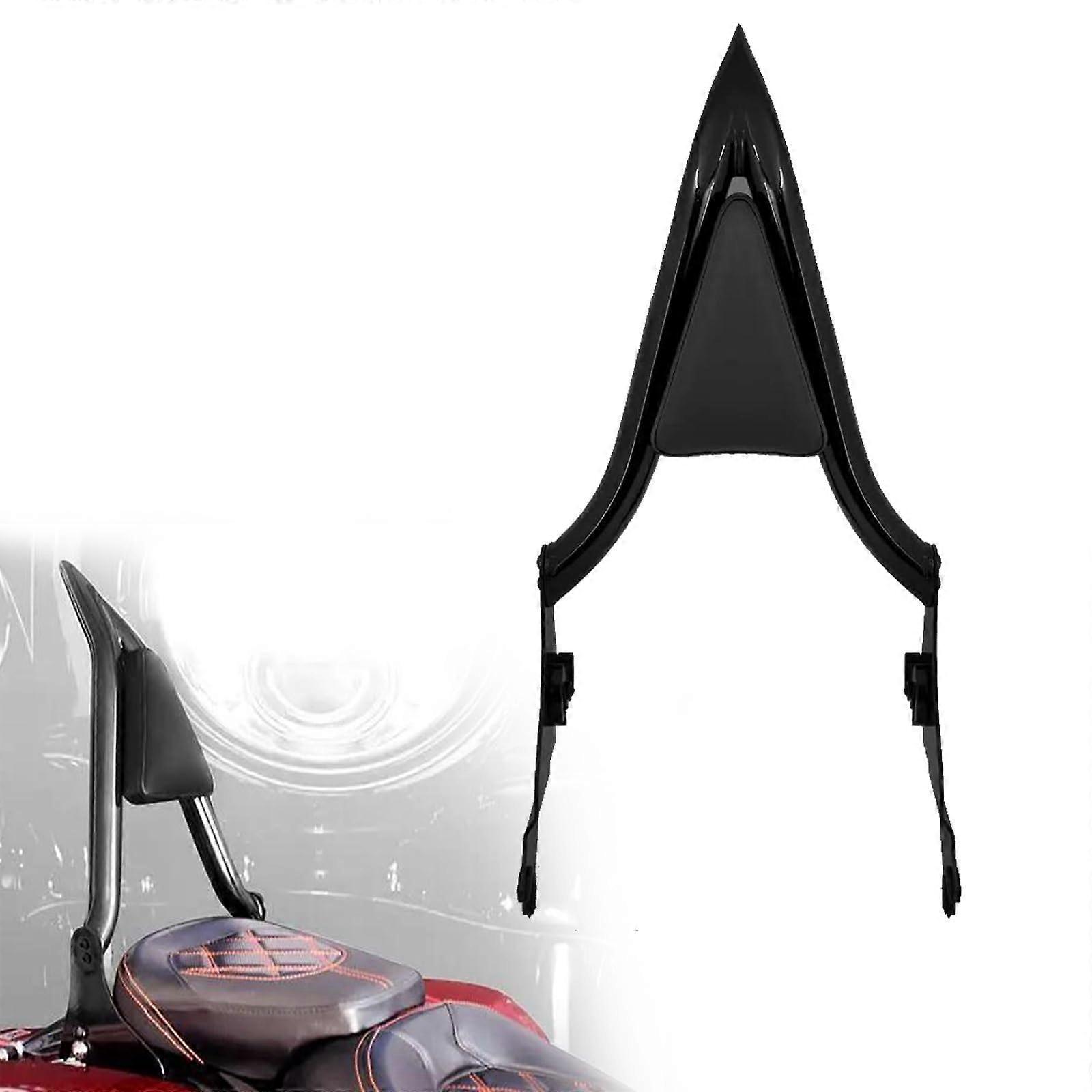 Motorcycle 16'' Black Detachable Sissy Bar Rear Passenger Backrest For HarleyDavidson Touring Models 2009