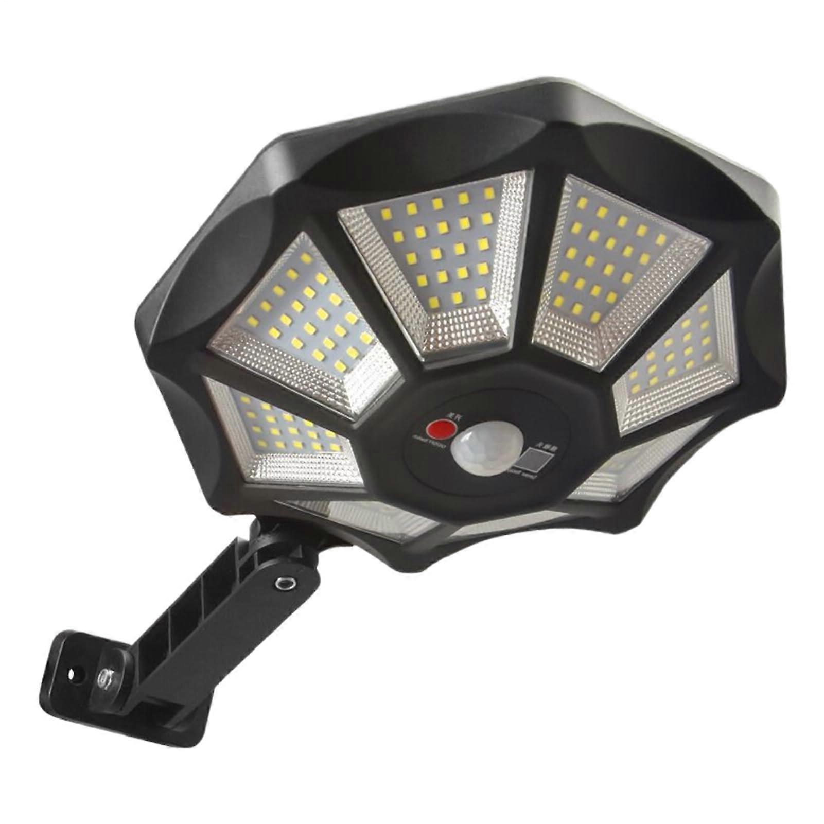 Solar Induction Light 168 LED Outdoor Wall Light With Motion Sensor Waterproof Remote Control Retractable For Garden Path