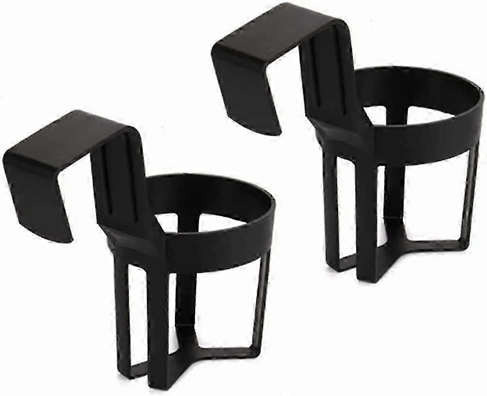 2 schwarze Auto-Getränkehalter, Getränkehalter aus Kunststoff