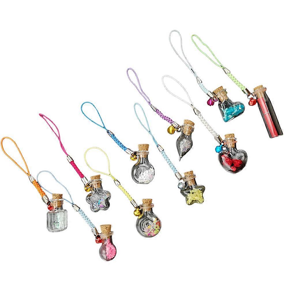 20 Pcs Unique Glass Wishing Bottle Set Suitable For Indoor Decoration And Gift Giving With Creative Design And Convenient Hanging Rope