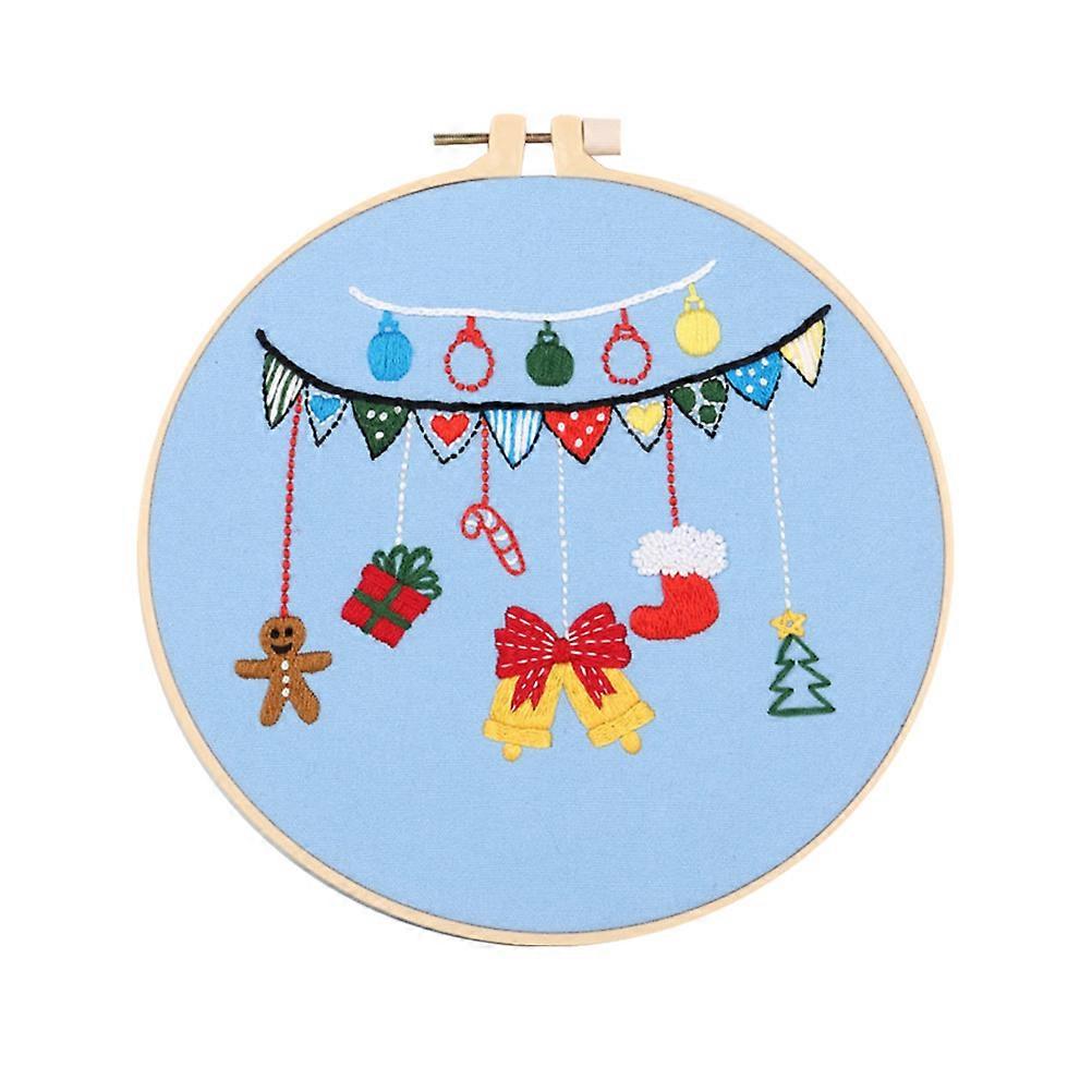 DIY Embroidering Handicraft Tool Kit for Beginners with 2Sets