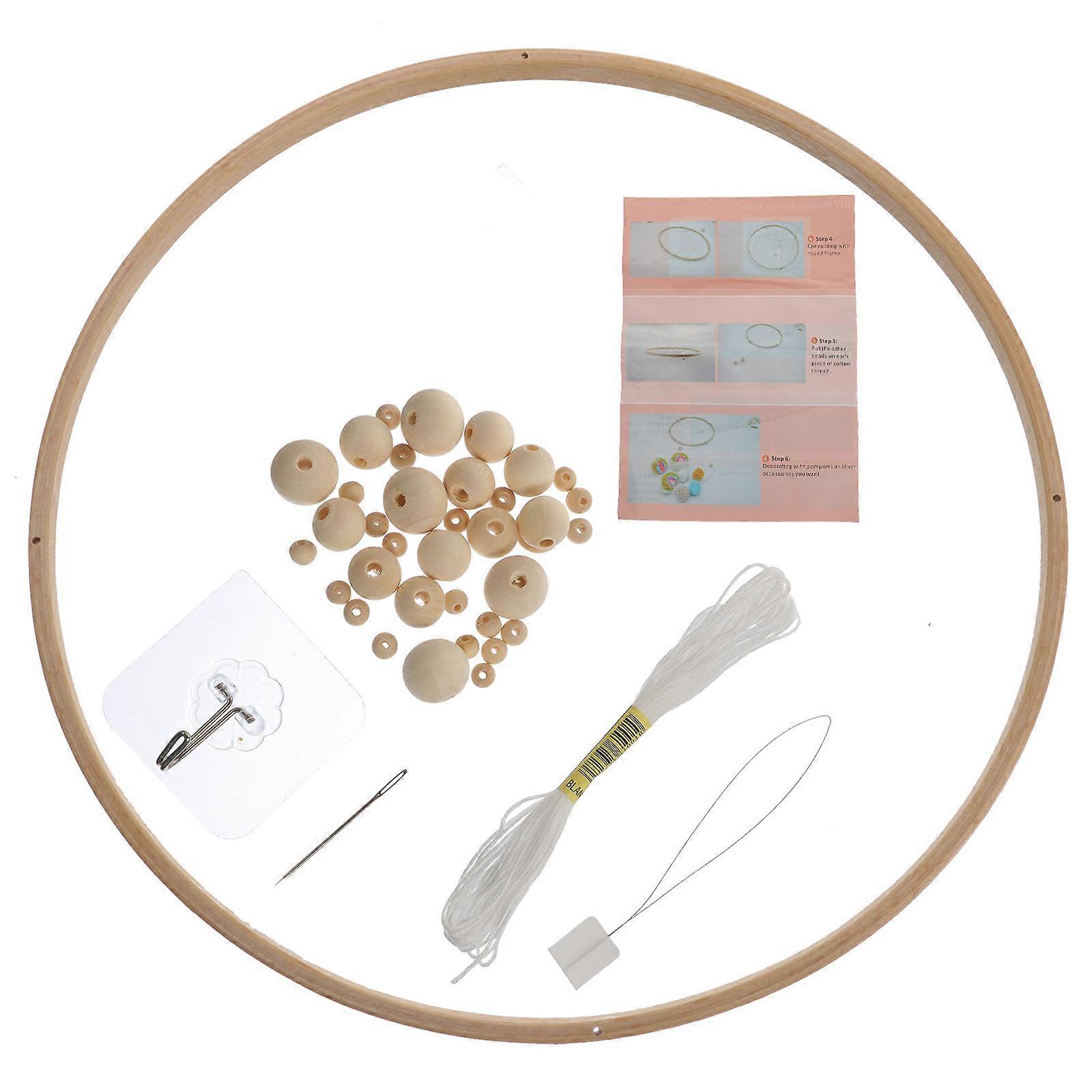 Wooden Wind Chime Kit DIY Wind Chime Kit for Handmade Craft 1Set