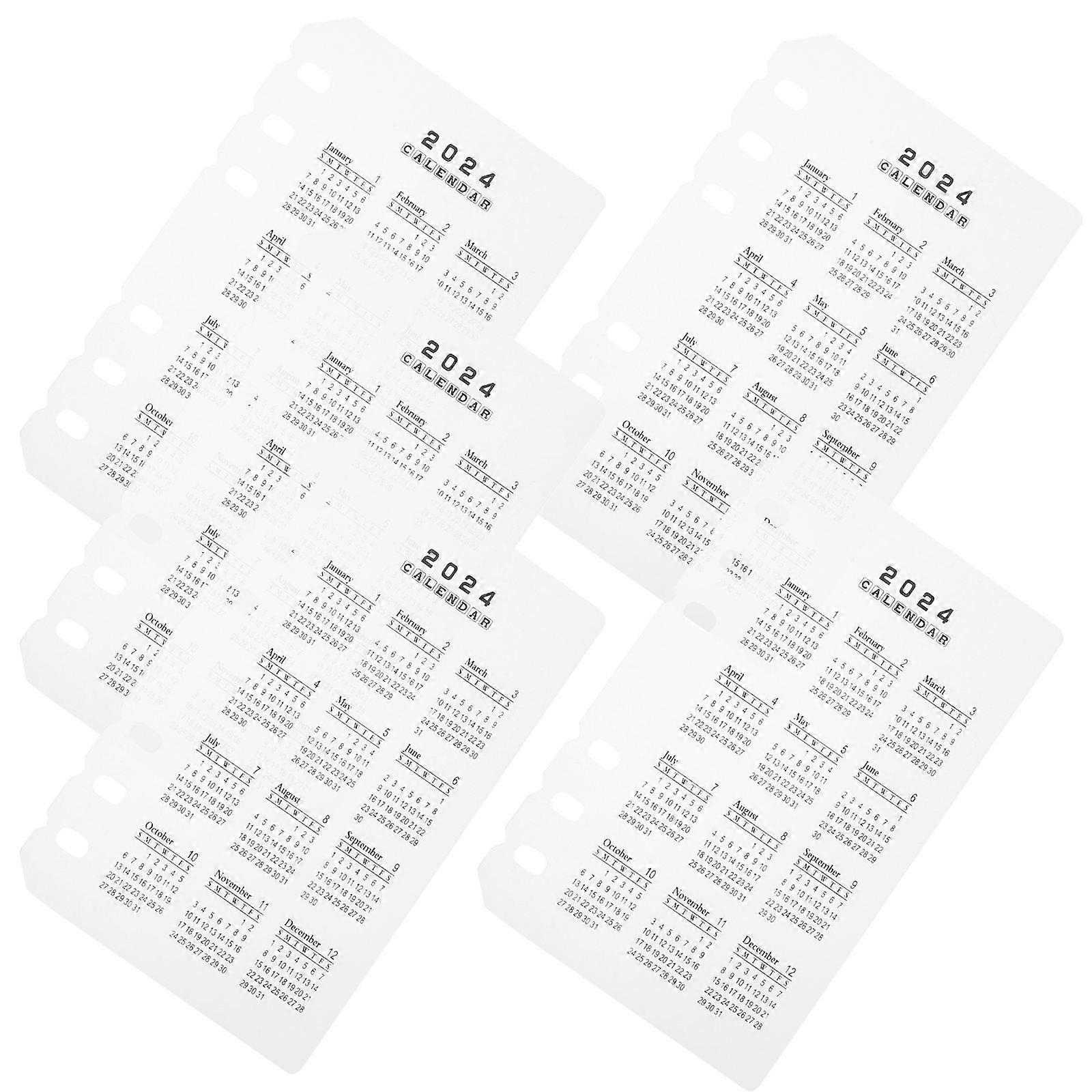 Binder Separator Calendar Divider for Notebook 25Pcs Convenient Multicolor Dividers