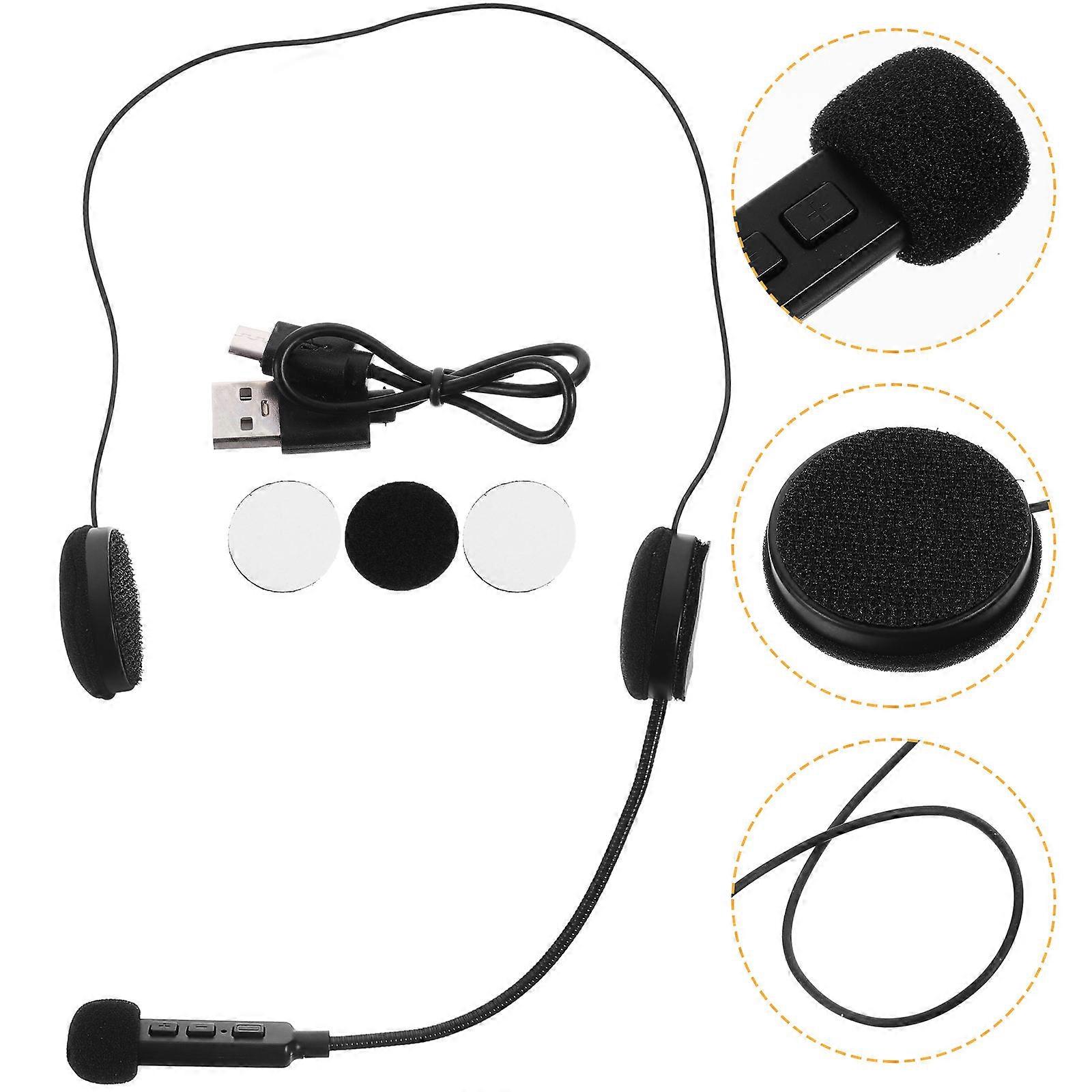 Wireless Headset Motorcycle Headphones for 4Pcs Black Use