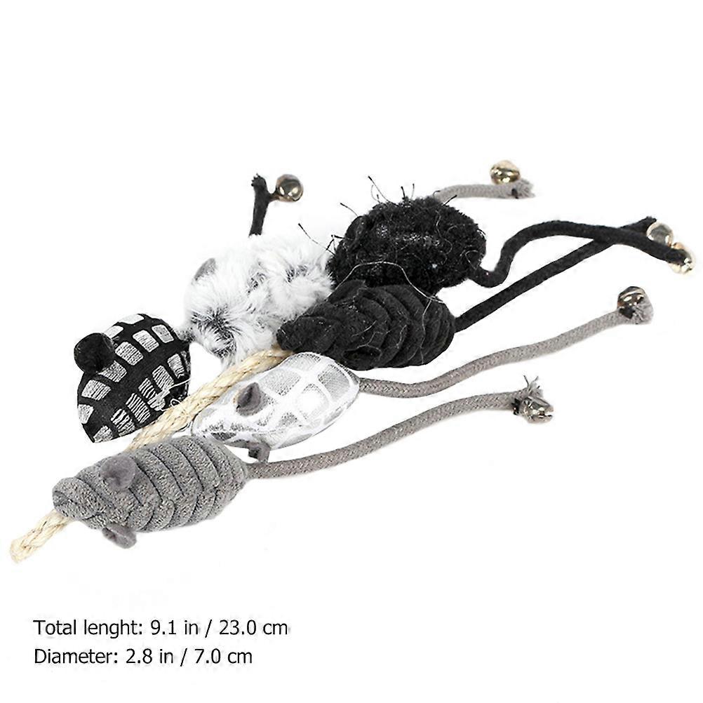 Pet Supplies Cat Mouse Toy for Playing 2Pcs Interactive Teasing Props