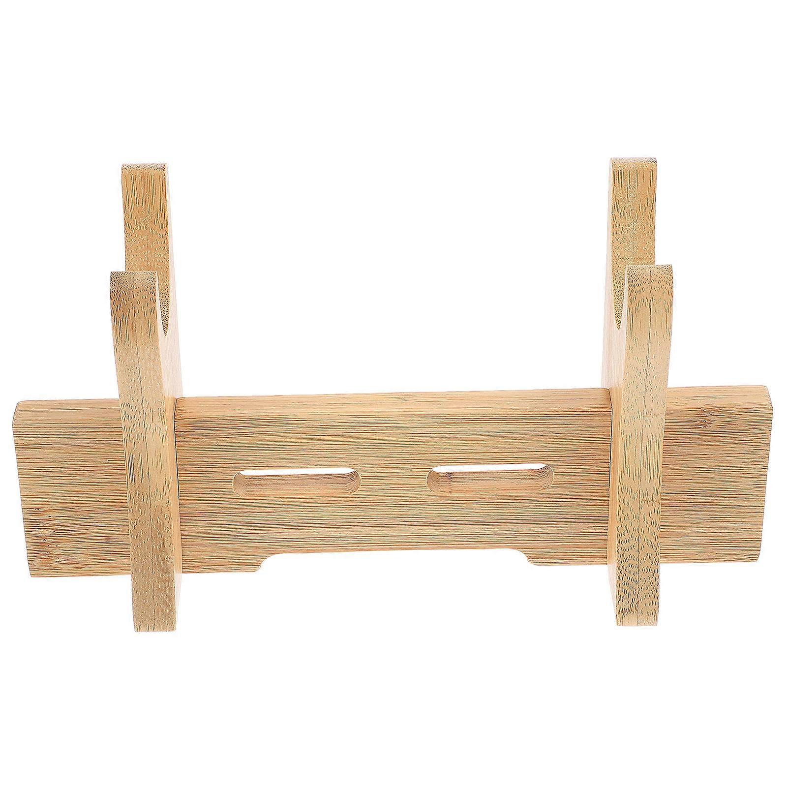 Cutter Holder Bamboo Kitchen Cutter Rack for Kitchen 2Pcs Storage