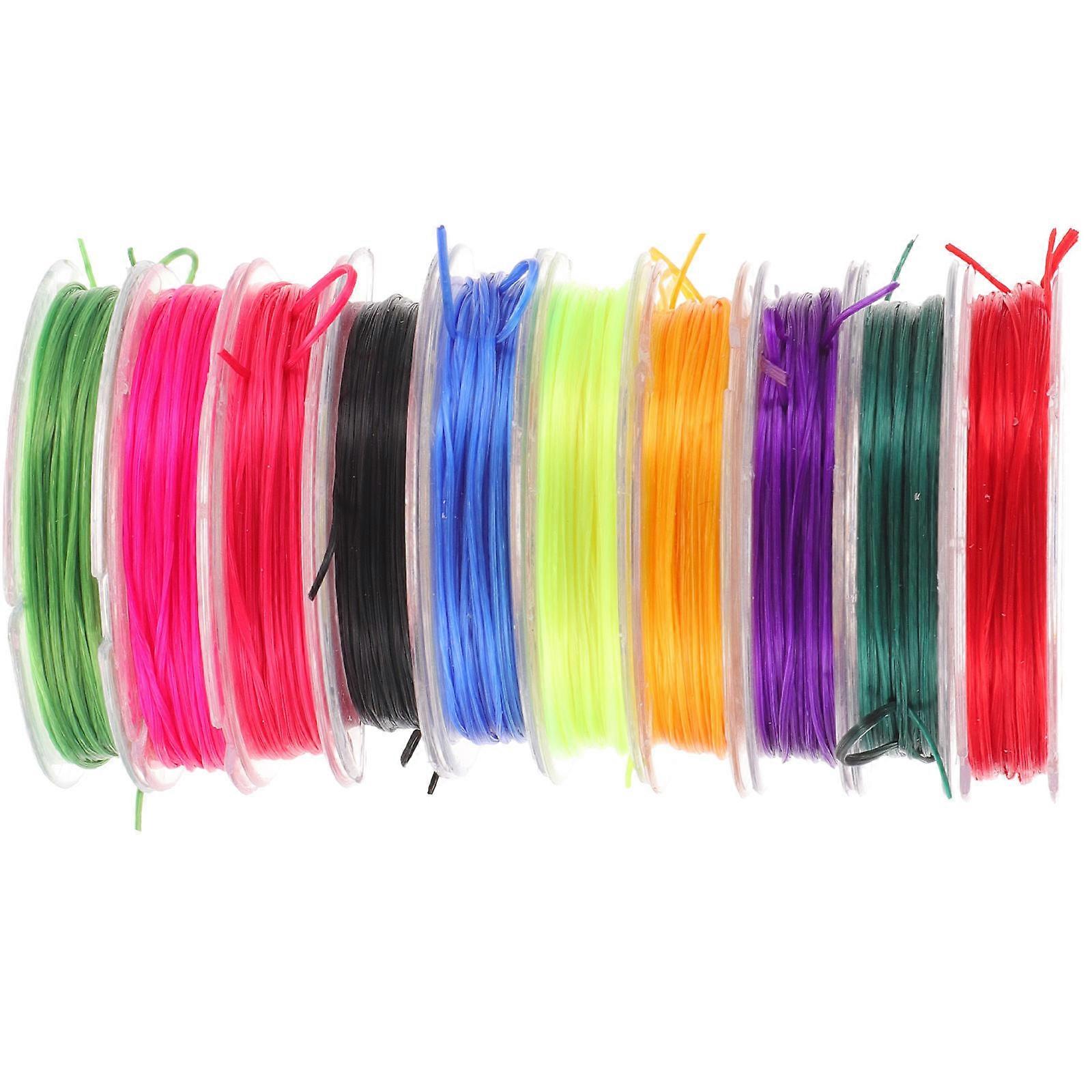 Elastic Bracelet Rope 50Set For DIY Jewelry Making Supplies Assorted Color Rectangular Durable Stretching String