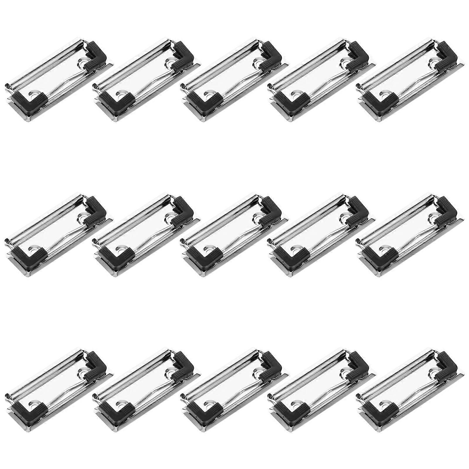 Spring-Loaded Metal Clipboard Clip 30Pcs for File Folder Organization