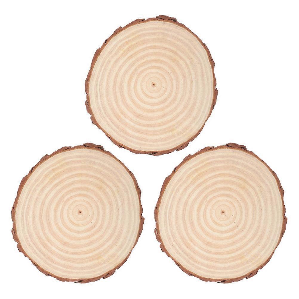 Craft Wood Slices Unfinished Round Wood Slices for DIY 6Pcs
