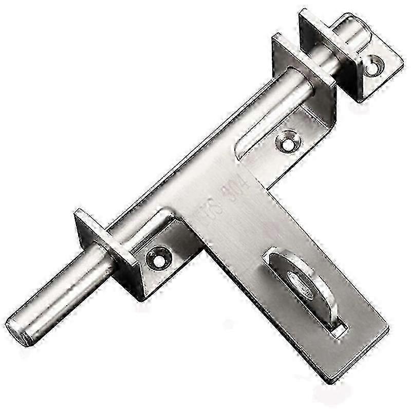 304 Stainless Steel Heavy-Duty Sliding Door Bolt Lock Latch Left Right Handed