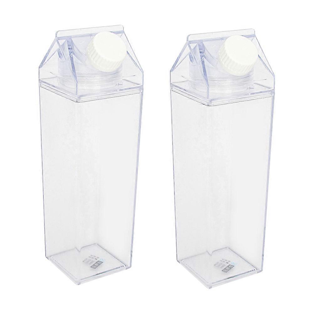 Milk Bottle As Plastic Milk Storage Bottles for Safe Storage 2Pcs