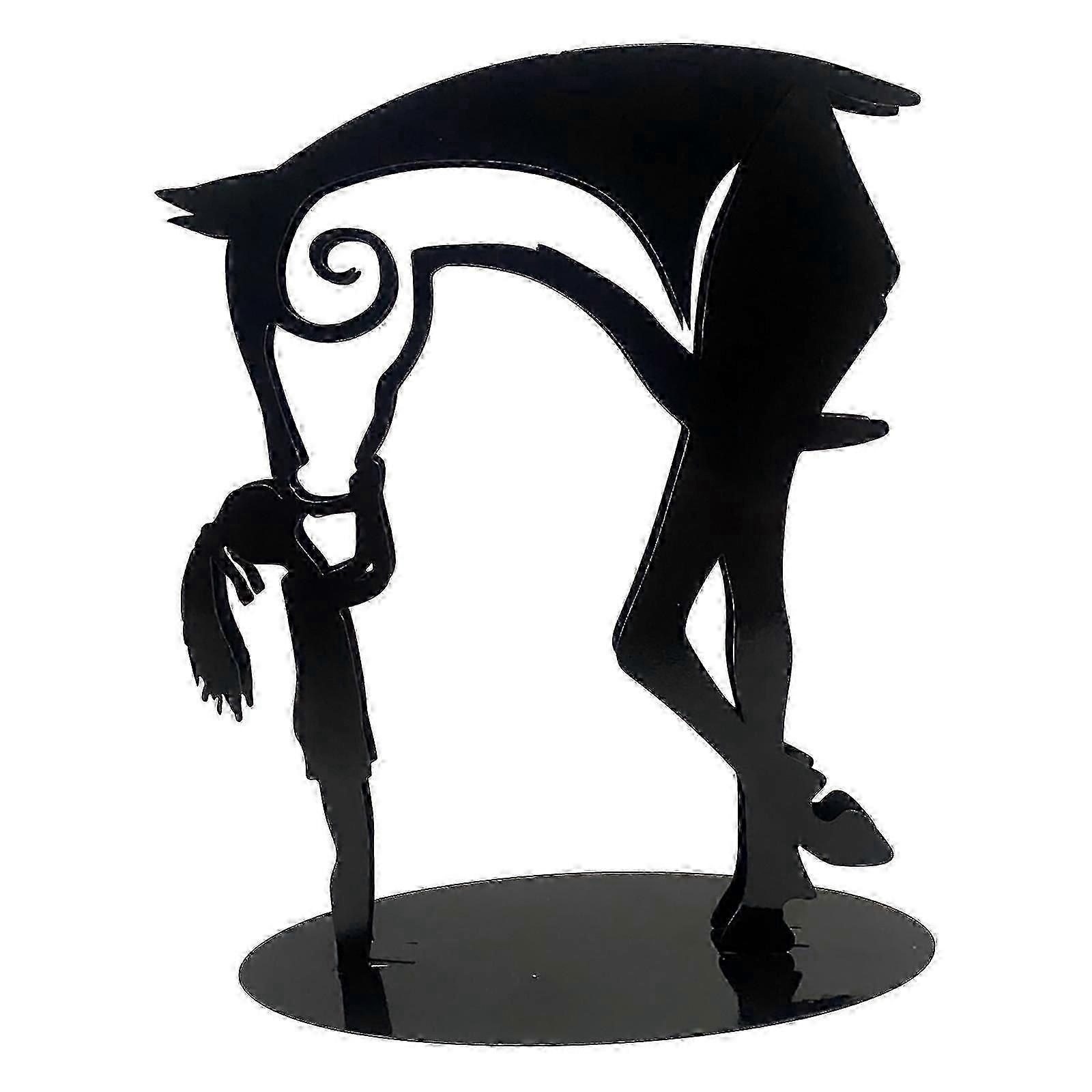 キス馬の彫刻現代彫刻屋外農村金属芸術メンズギフト