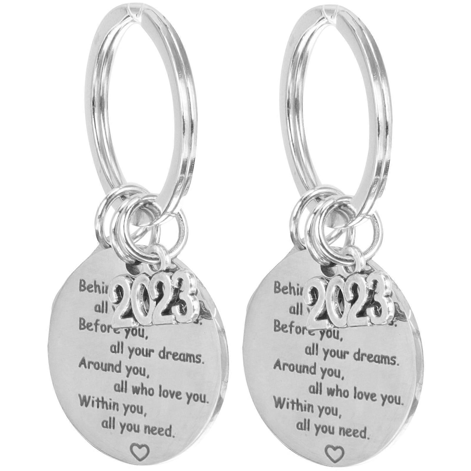 Graduation Keyring 2Pcs Cap Shape Decoration Key Chains For Birthday Parties