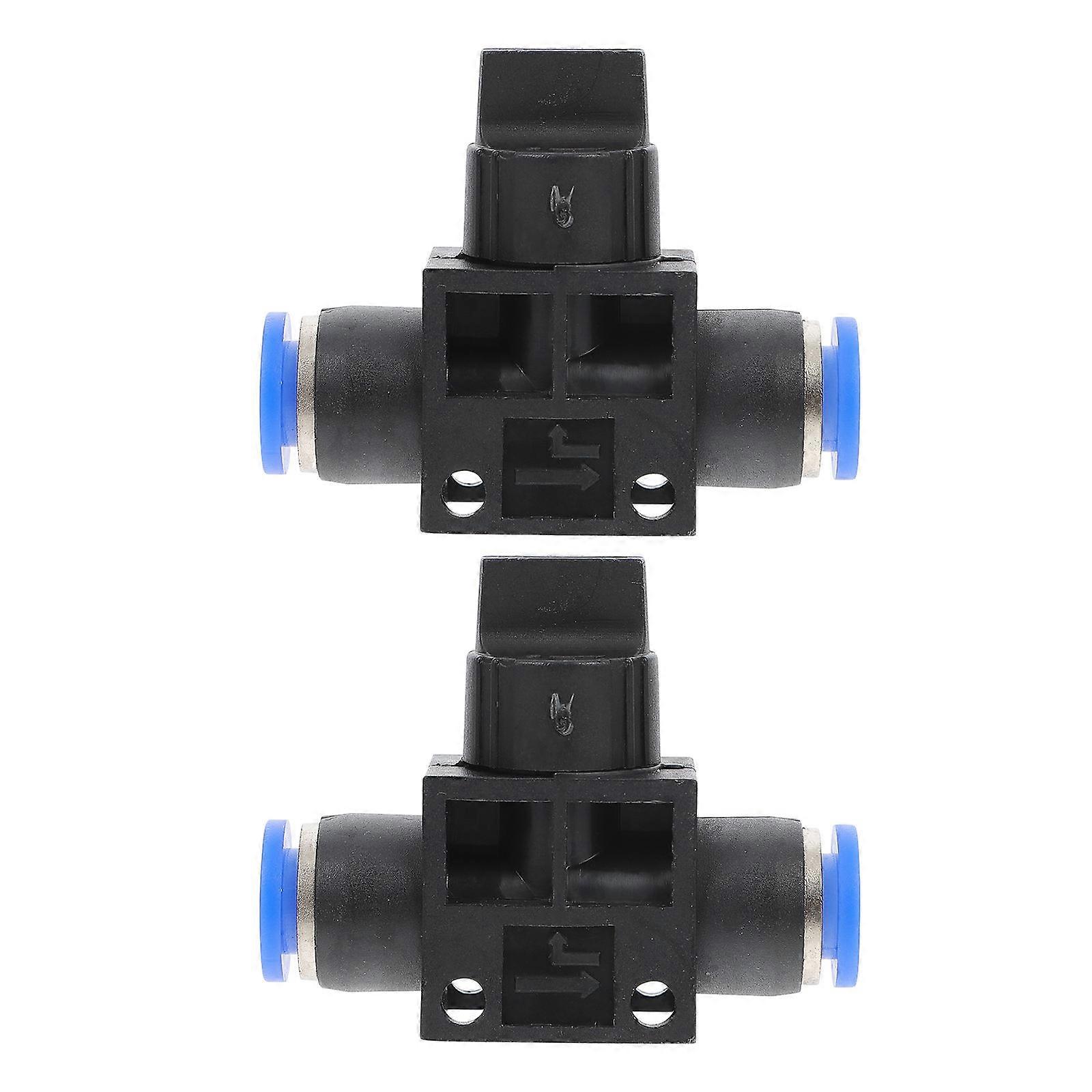 Pom Valves Air Tube Connector for Quick Pipe Connection 2Pcs Set