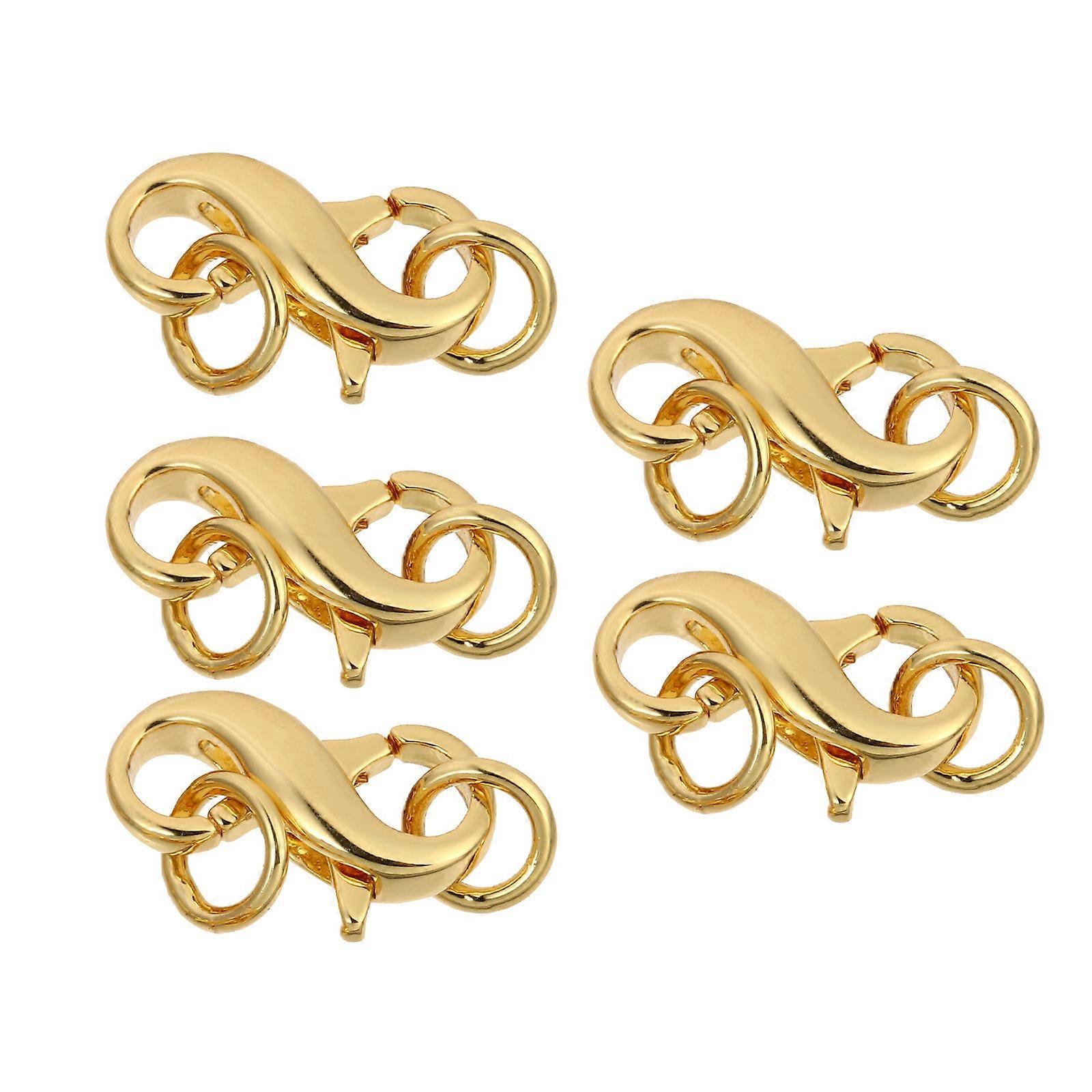 Connectors For Jewelry Making Lobster Clasp Shape Simple And Elegant Craft Enthusiasts 5Pcs