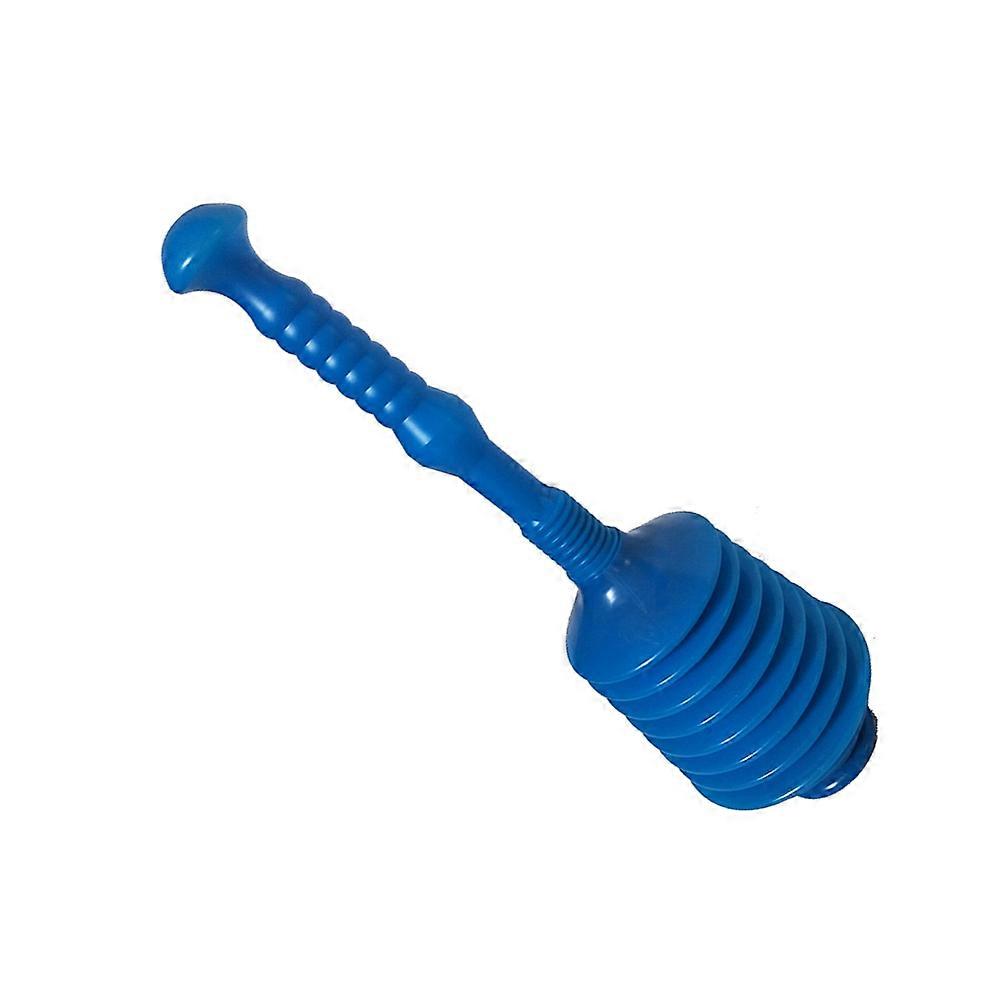 Bathroom Drain Plunger for Toilet Cleaning 2Pcs Blue Pump Set