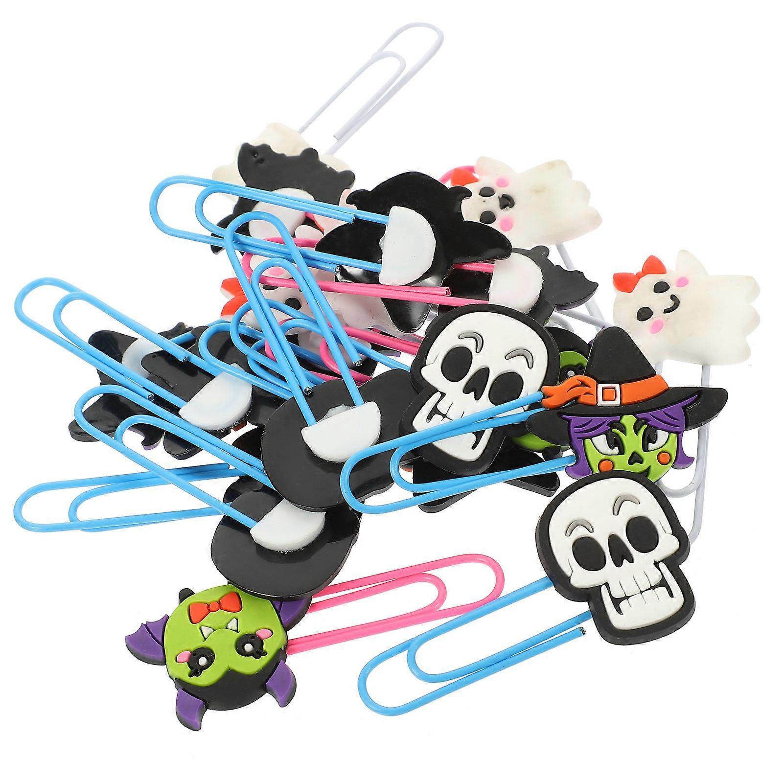 Decorative Halloween Theme Paper Clips 80 Pcs Functional Bookmarks For All Ages Perfect For Festive Occasions