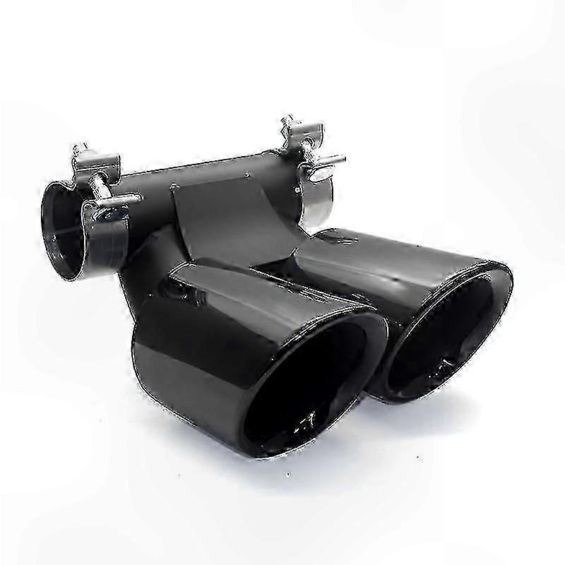 Universal Dual Exhaust Tip for Muffler Nozzle Tailpipe Accessory Performance Upgrade