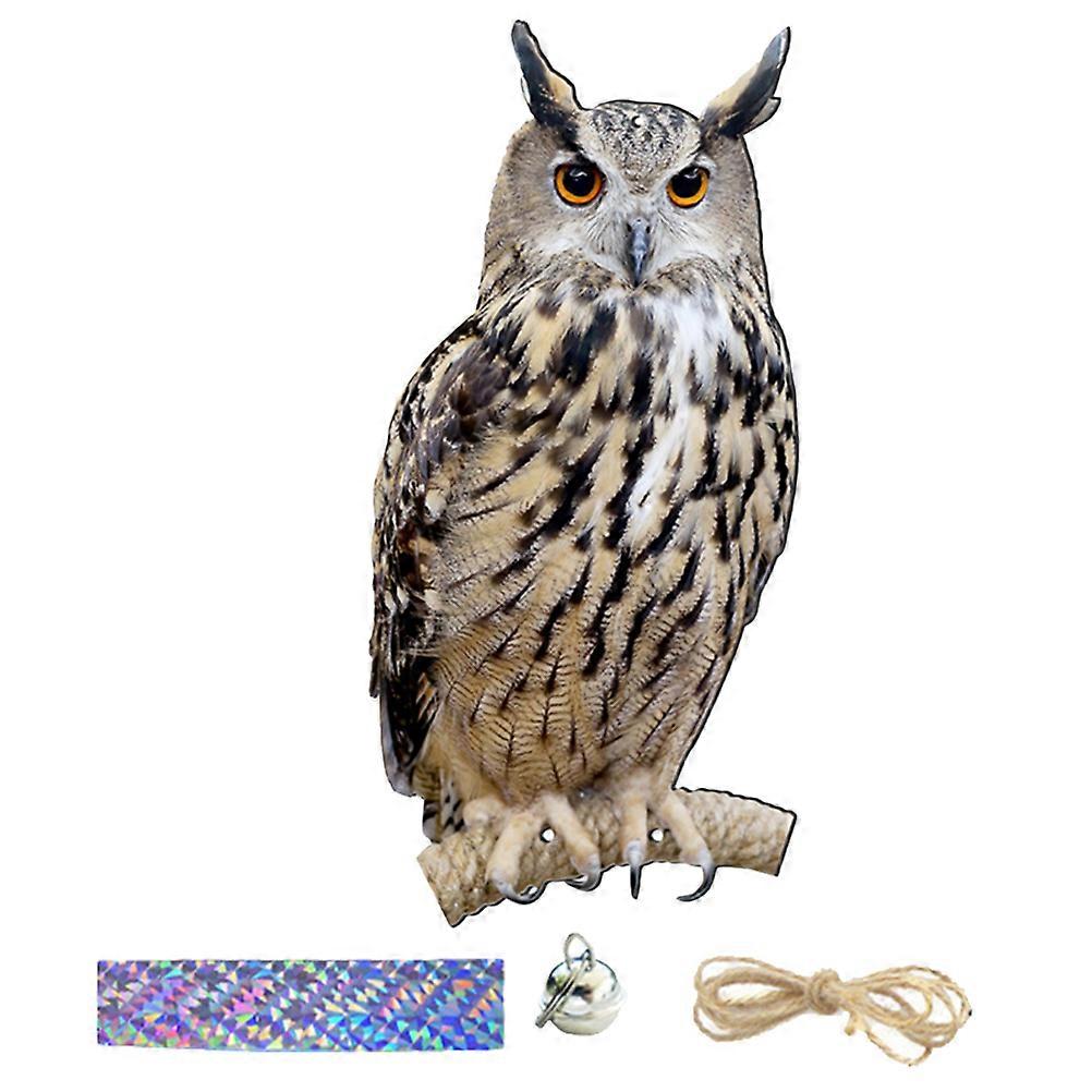 Owl Bird Deterrent Hanging Decor for Garden 4Sets