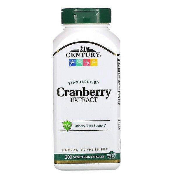 21st Century, Cranberry Extract, Standardized, 200 Vegetarian Capsules