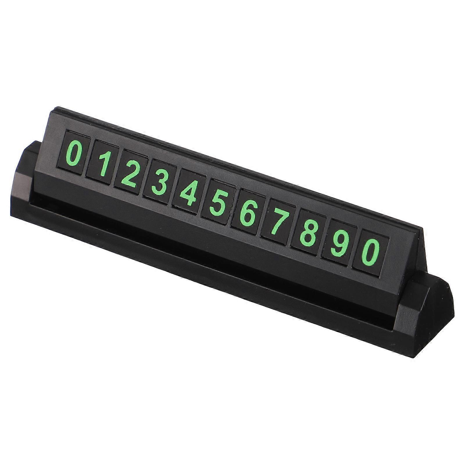 Temporary Parking Plate Multi Color Car Phone for 2Pcs Use