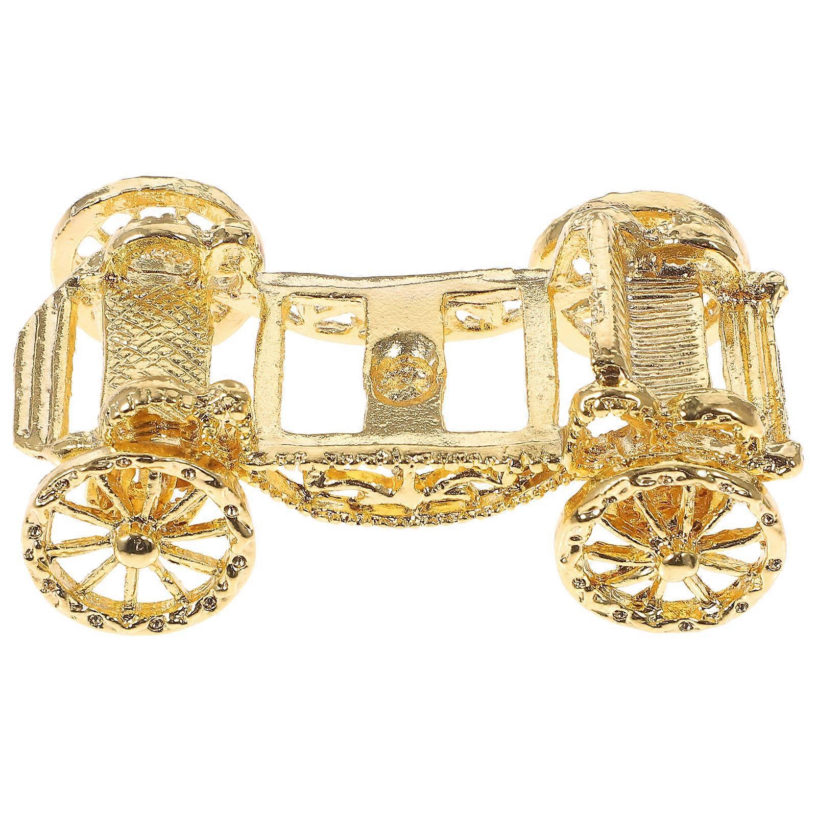 Crystal Sphere Showing Stand Alloy Material Carriage Design Decoration For Family Members 1Pack