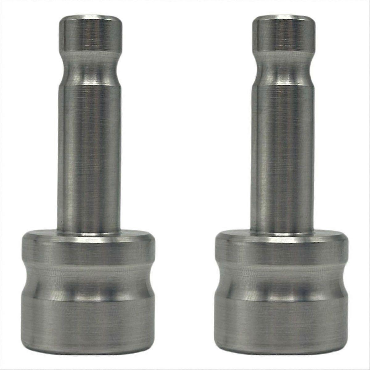 2 Pack Stainless Steel Style Snap on Connector to 5/8"-11 Female Thread Adapter for Pism Adapter