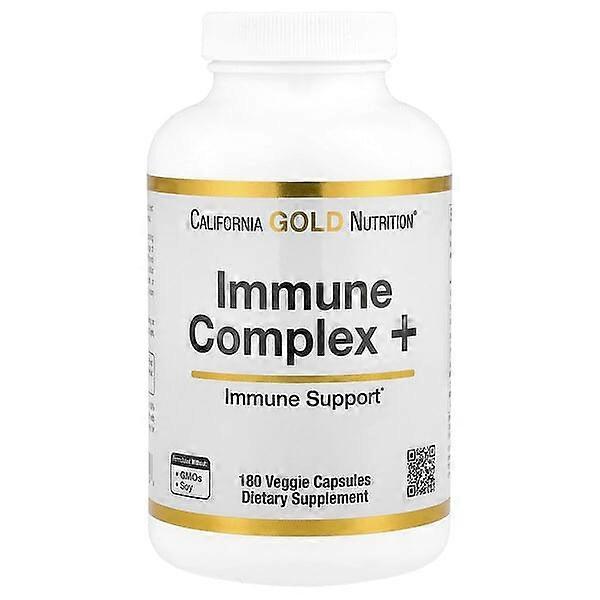 California Gold Nutrition, Immune Complex + 7, with A, C, D, B6, Zinc, Selenium & Beta Glucan, 180 Veggie Capsules