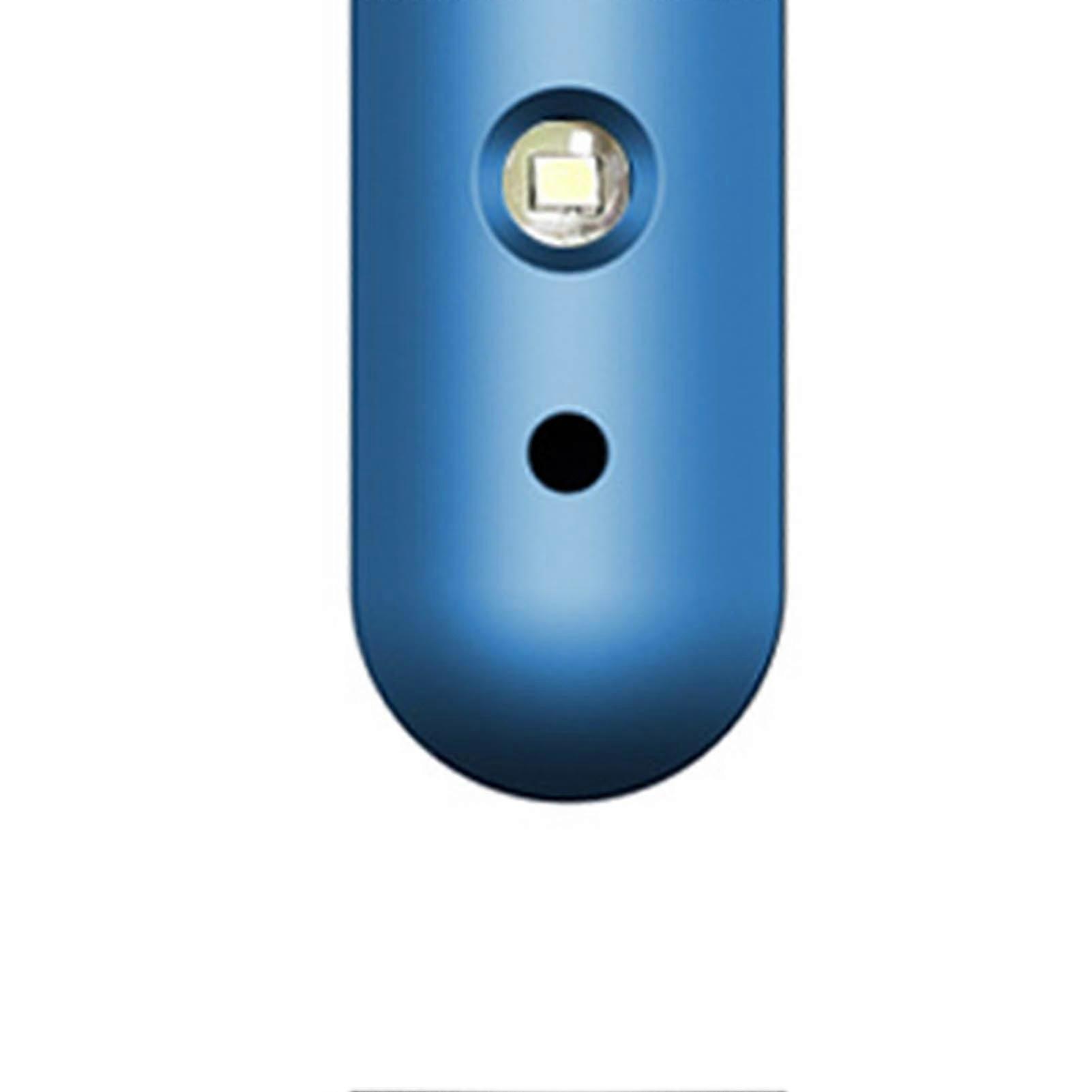 Keychain Personal Security Alarm Blue Double Horn LED Strobe Light