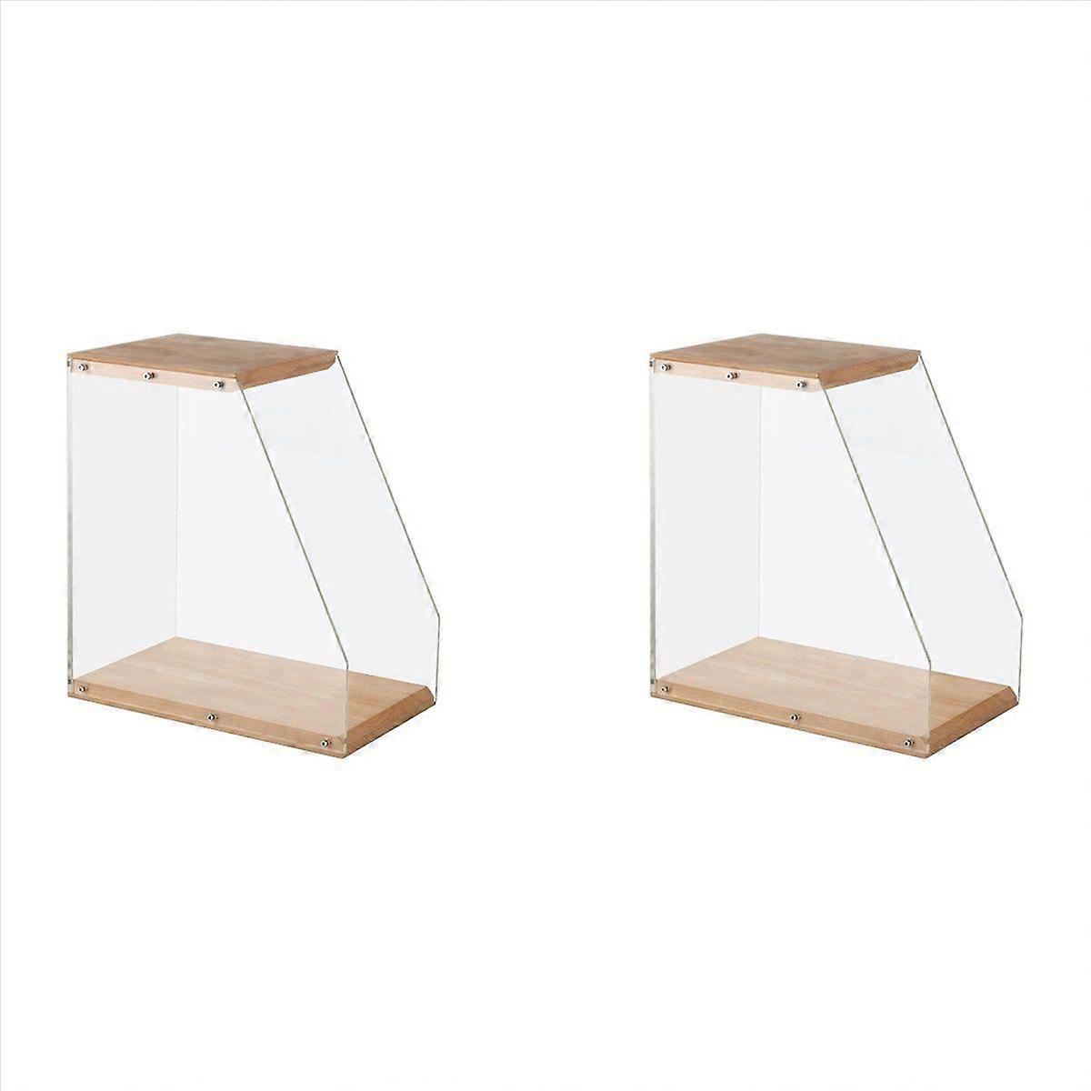 Record Storage Holder Solid Wood Display Rack