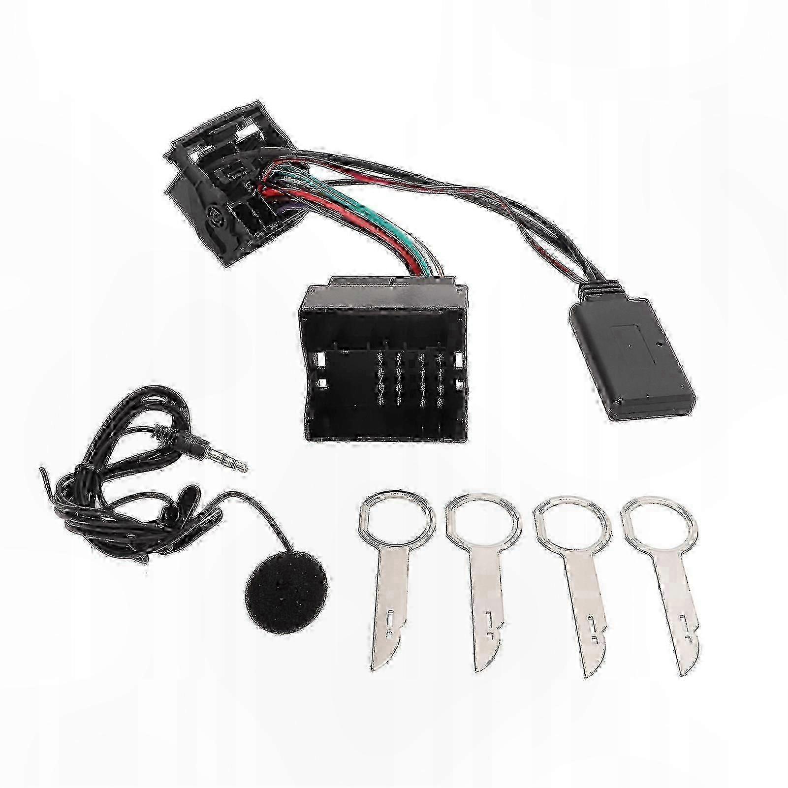 Wireless Bluetooth 5.0 Audio Adapter with Microphone for Car Stereos