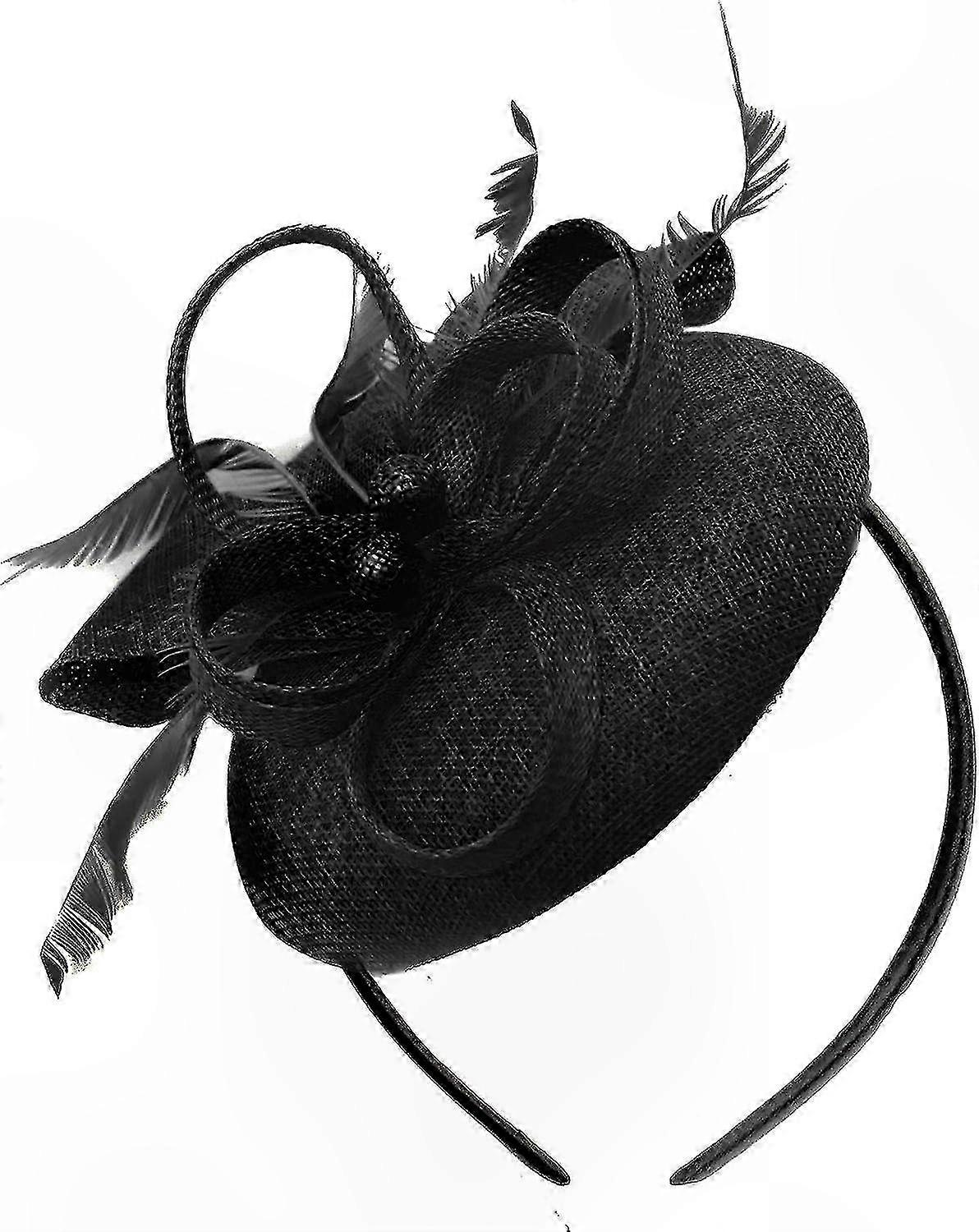 Dusty Pink Beaded Fascinator Headband for Women - Elegant Loop Design for Weddings and Races