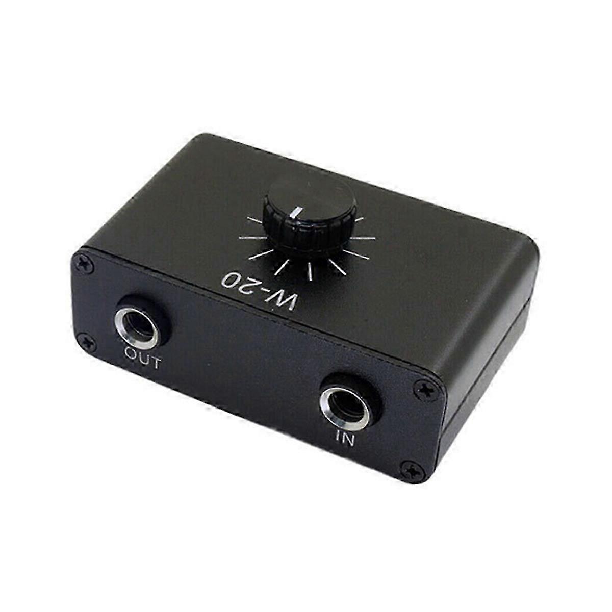 Musical Instrument Dynamic Microphone Volume Adjustment Attenuation Controller 1/4inTRS 6.35mm Interface Supports Stereo