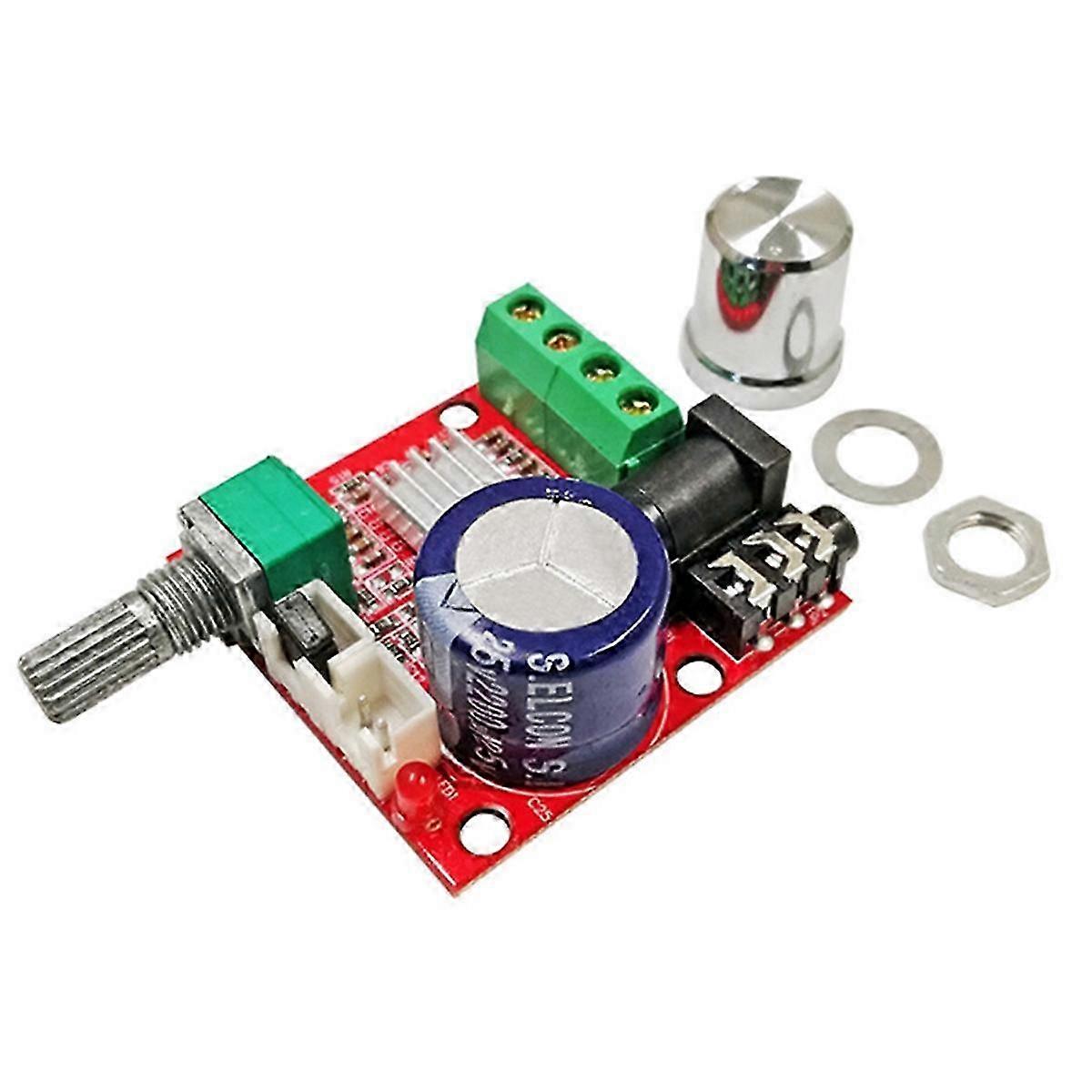 PAM8610 12V Mini Hi-Fi Audio Stereo Amplifier Board 2X10W Dual Channel D Class for DIY Audio Projects Edition 1031