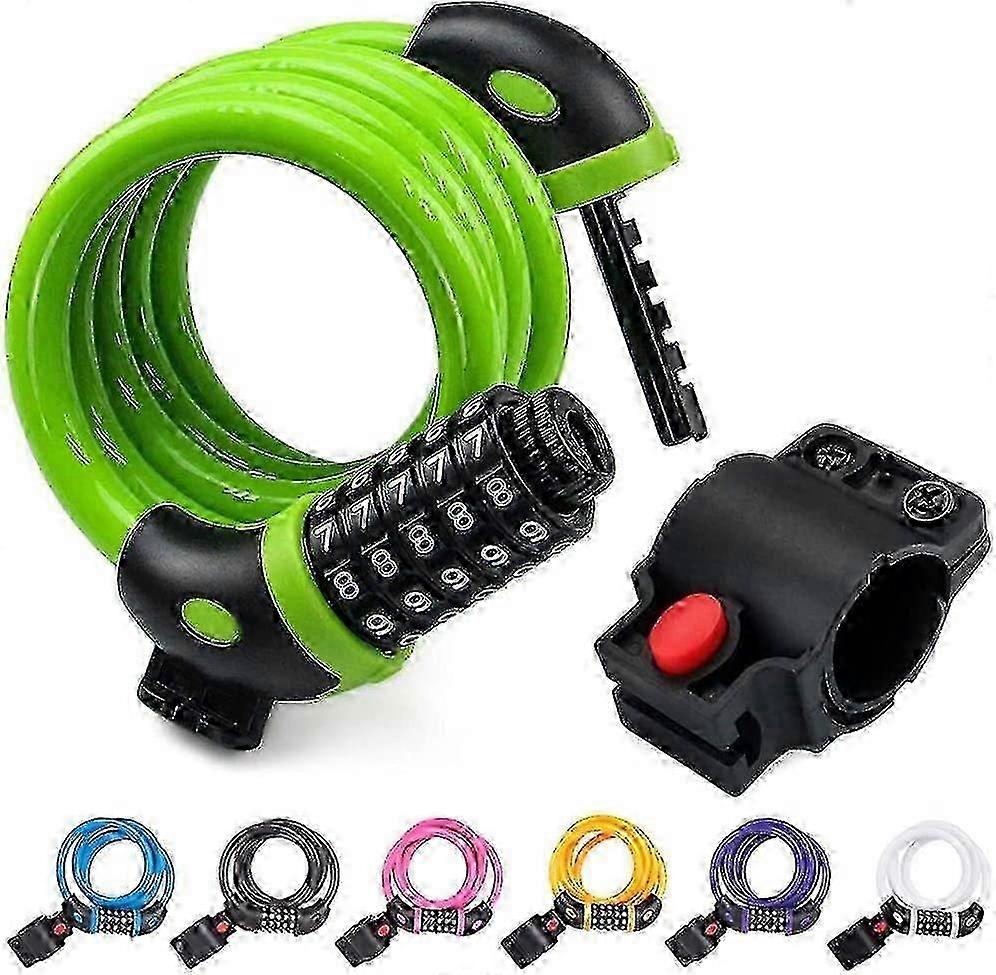 Bicycle Wire Lock 4ft High Security 5 Digit Bicycle Combination Lock