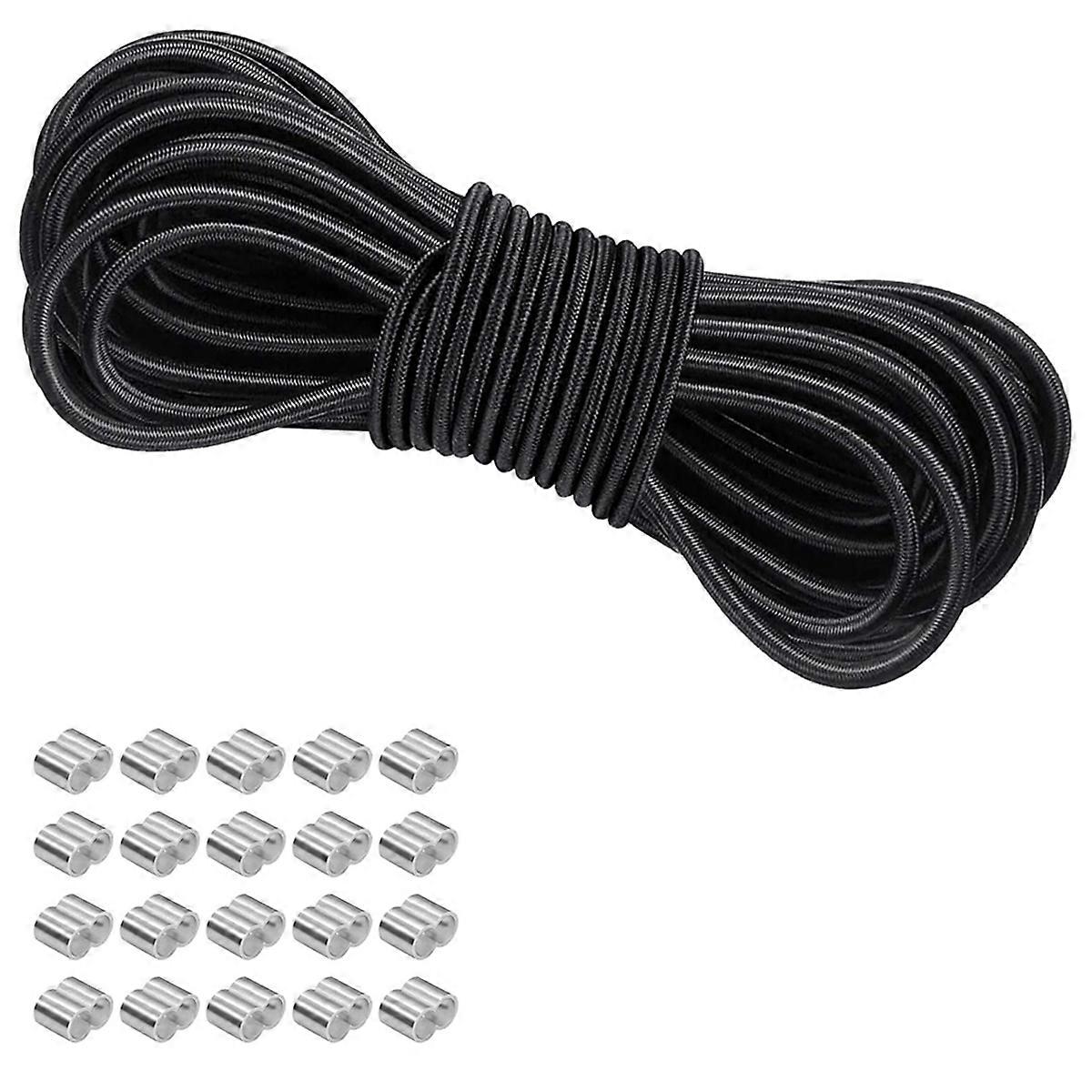 Rubber Cord for Trailer Tarpaulin, Expander Rope for Trailers, Weatherproof Rubber Cord for Versatile Use, 6 mm X 10 M