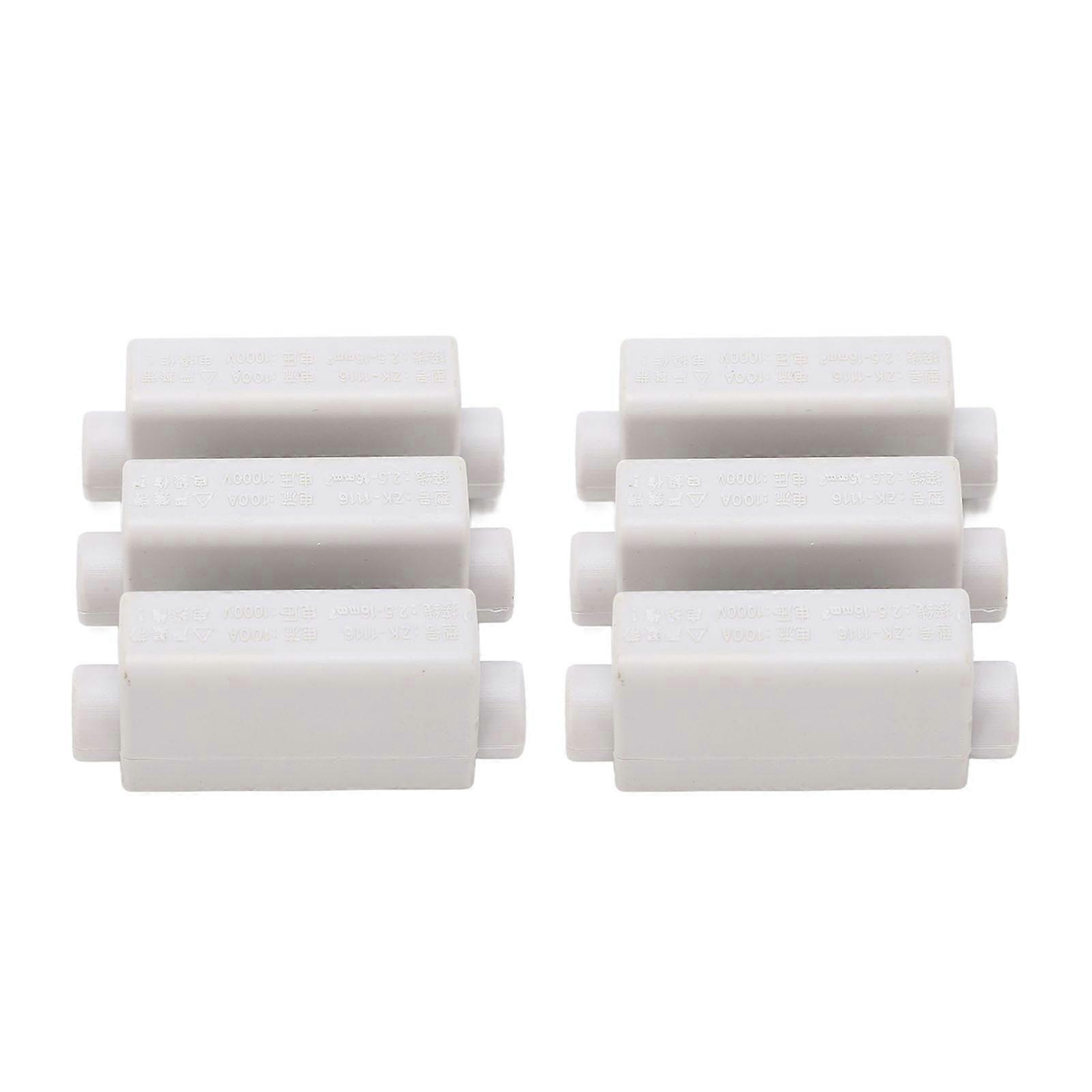 2Pcs High Power Wire Cable Connector 3 in 3 Out Strong Conductivity Heat Dissipation High Power Terminal Block 1000V