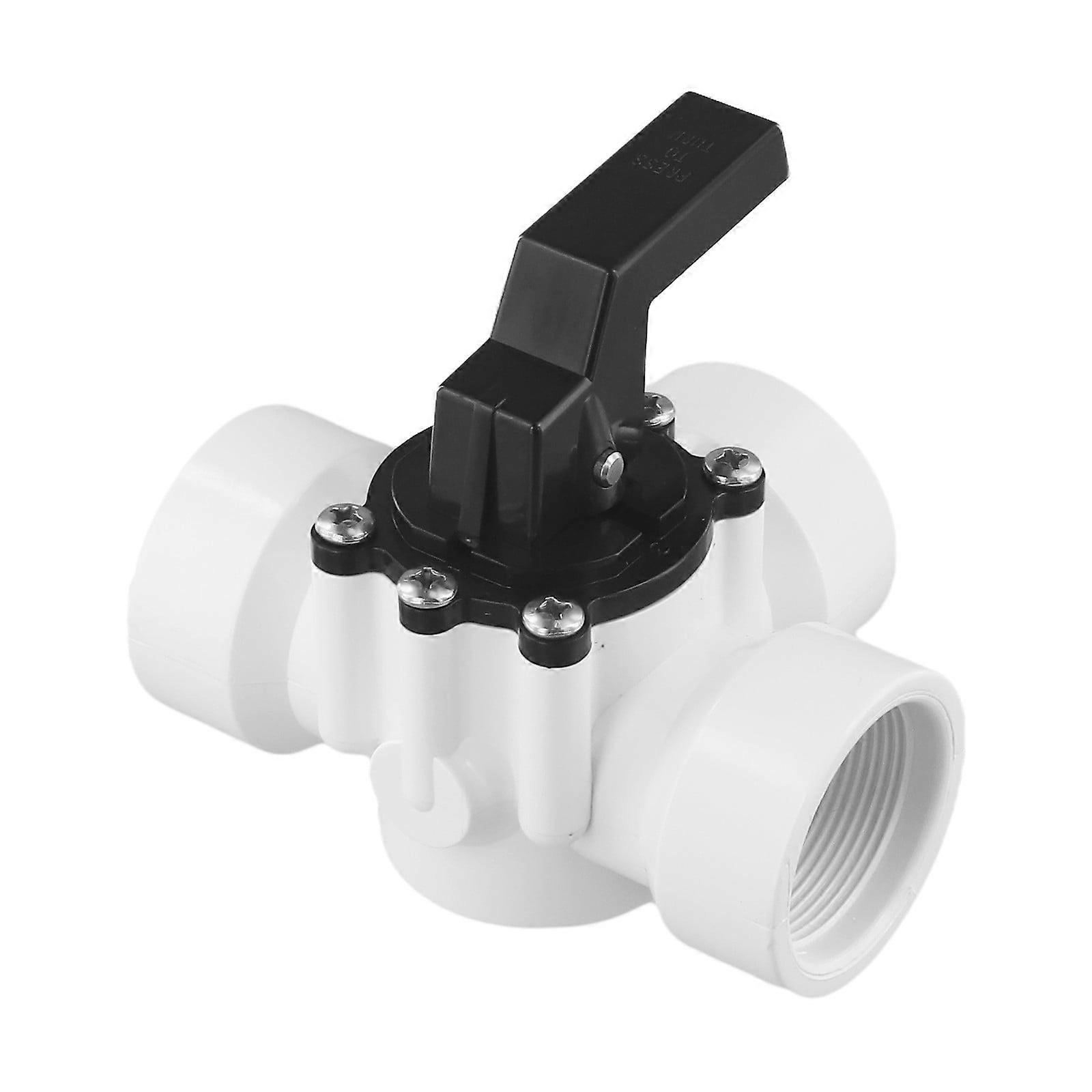 Swimming Pool Diverter Valve - 1 1/2 Inch - 3 Way -Slip Valve for Pools and Spas