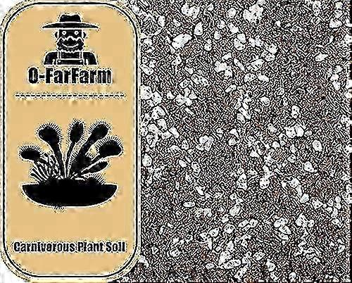 Carnivorous Plant Soil Mix 4qt, Sphagnum Peat Moss Perlite Mix 1:1 Ratio, Carnivorous Soil for Venus, Sundews, and Pitcher Plants1qt