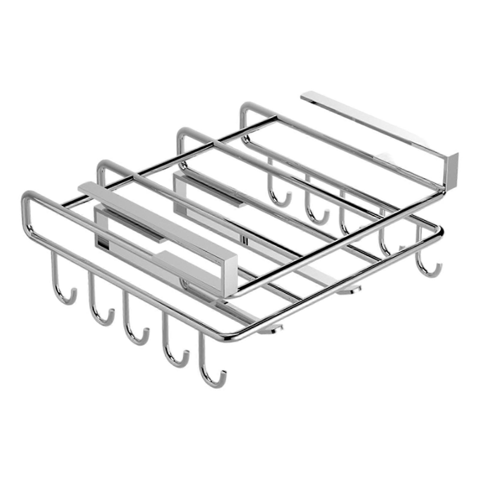 Cutting Board Holder Under Cabinet Hangable Cutting Board Stand With Hook Kitchen Shelf Organizer