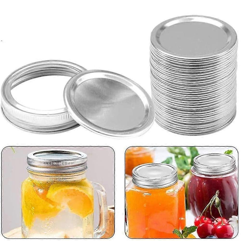 Mason Jar Lids,20pcs 70/86mm Regular Mouth Leakproof Canning Lids Split-type Lids Secure Storage Jar Caps For Home