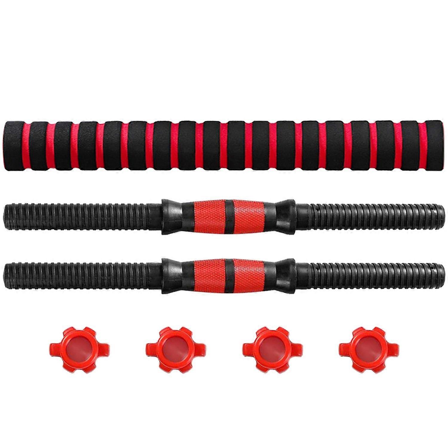 Threaded Dumbbell Handle Bars Extension Bar Set Adjustable Dumbbell Bars for Weight Lifting Home Gym