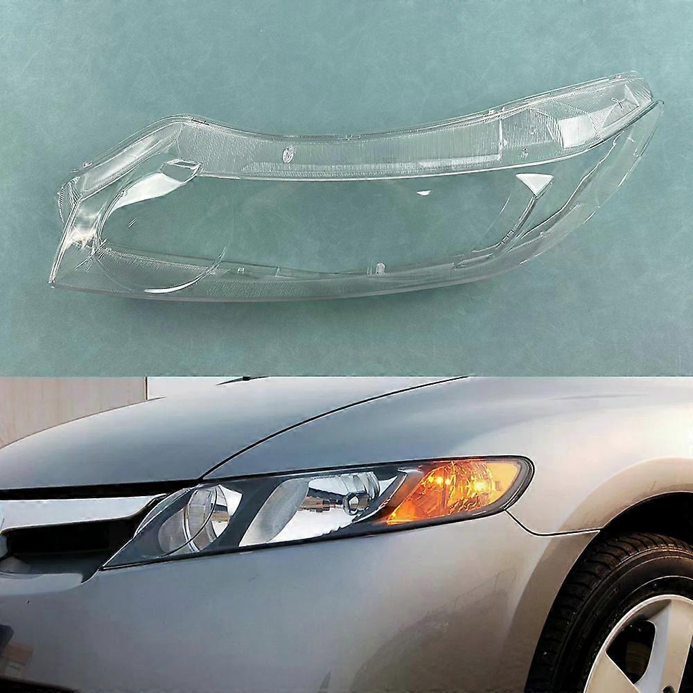 For Honda Civic 2006~2011 Headlamp Lamp Shell Transparent Mask Headlight Cover Lens Plexiglass Replace Original Lampshade
