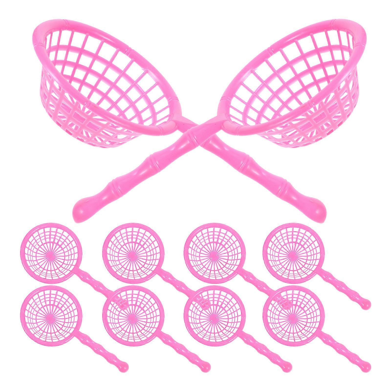 Teens Bath Plaything Plastic Fishing Net for Beach 10Pcs Pack