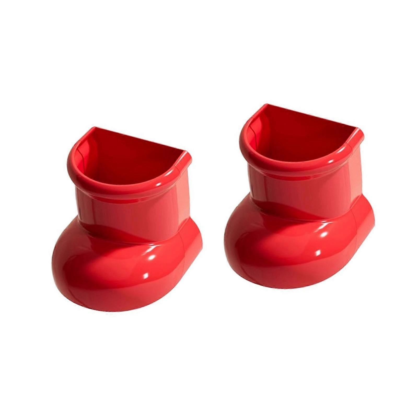 Space Saving Designs Magnetic Boot Storage Case Sturdy ABS Materials Construction Stylish and Easy to Maintain  Red