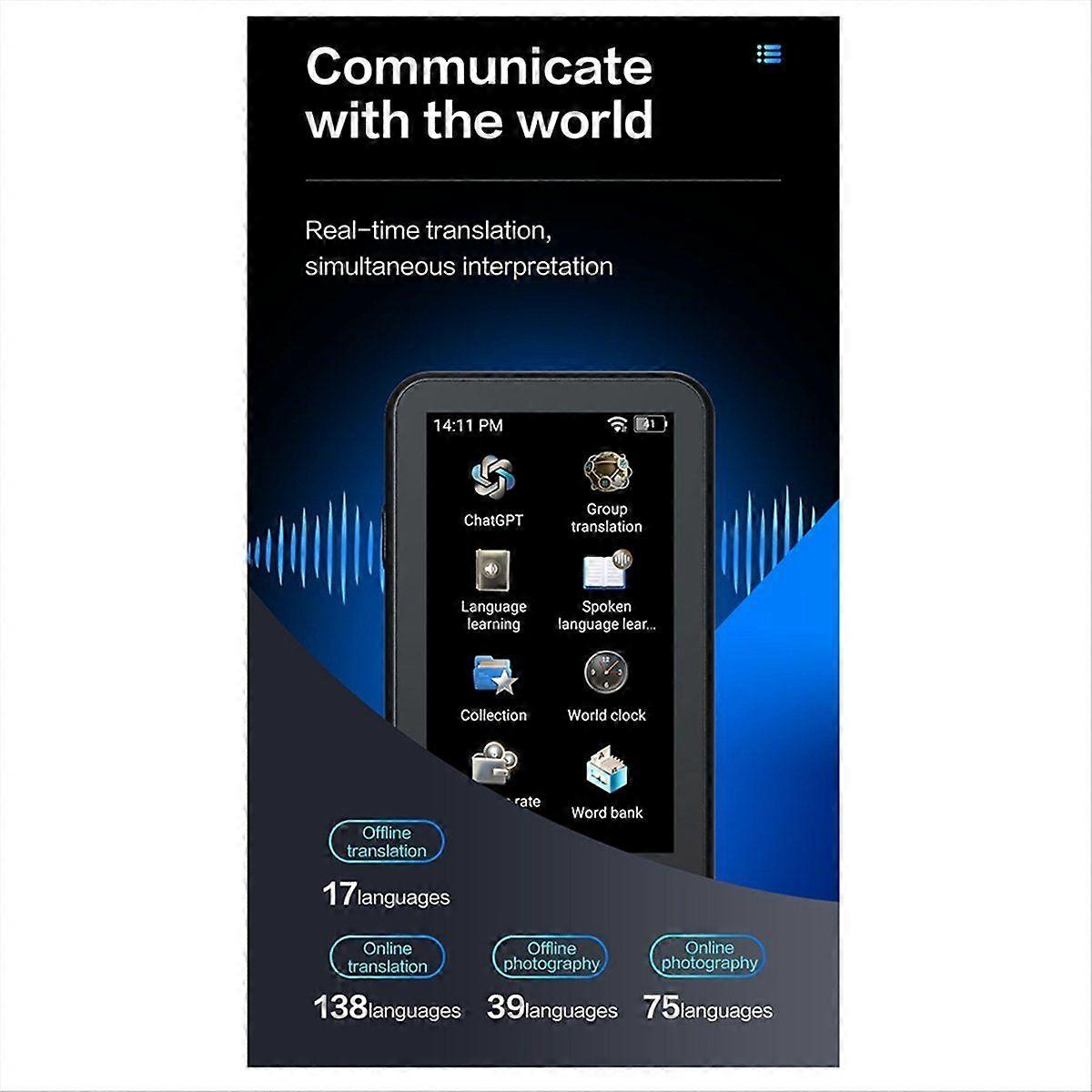 New T18PRO Portable Audio Translator 138 Language Smart Offline in Real Time Voice AI Photo