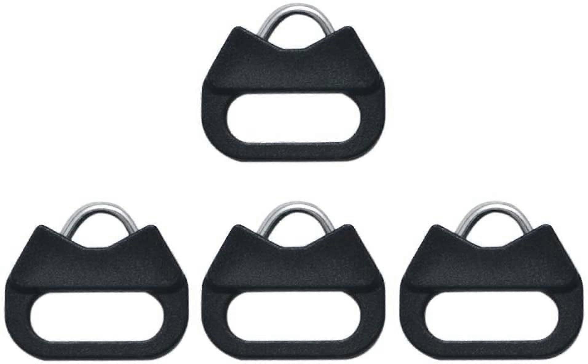 Lug Ring Camera Strap with Triangle Split Ring Hook, Plastic Cap, Compatible with All Brand D-SLR, Rangefinder, Mirrorless Cameras, 2 Pair, 10mm