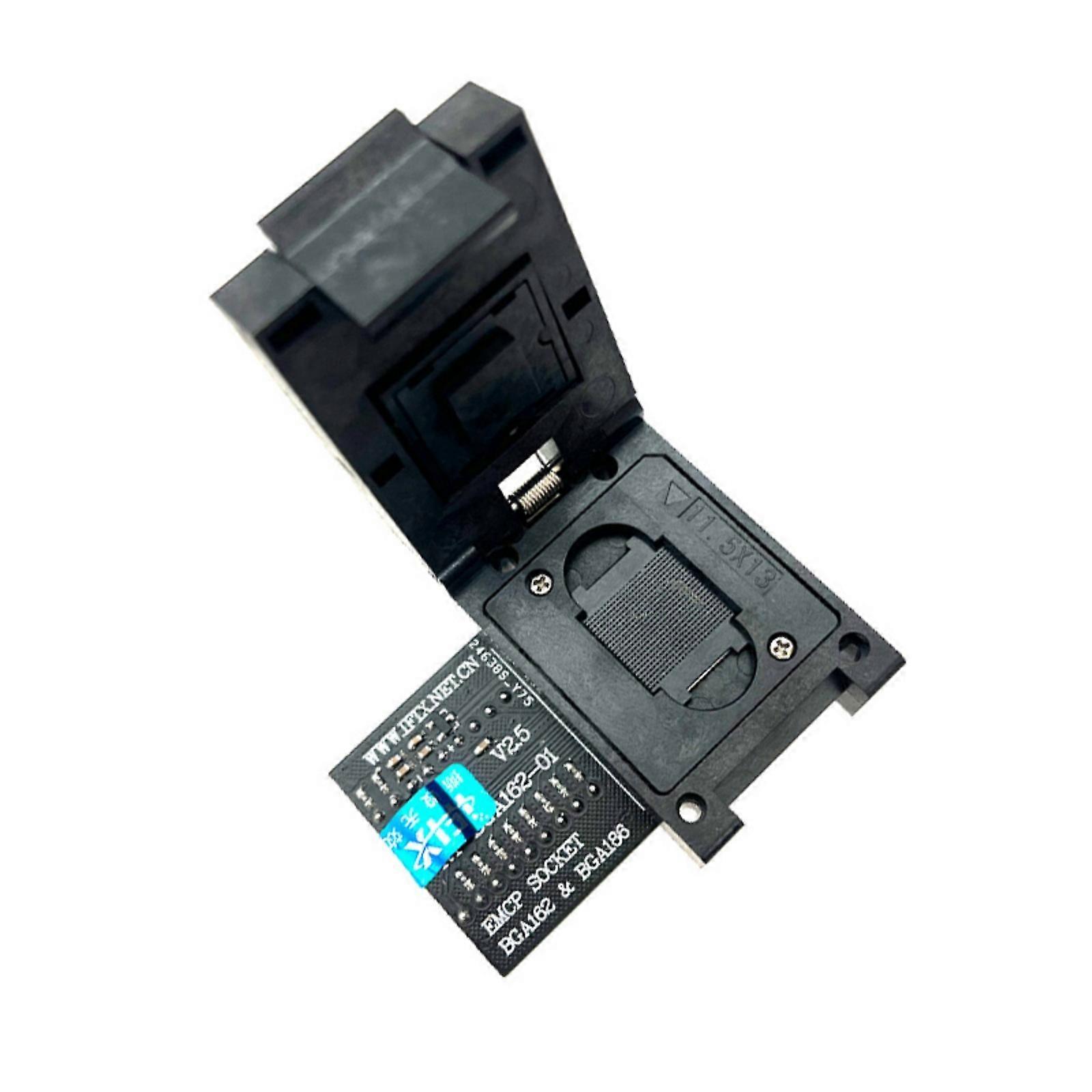 Professional BGA162 BGA186 EMMC Socket Adapter Bounding Box Memory Reader Socket Replacement for RT809H Programmer Multicolor