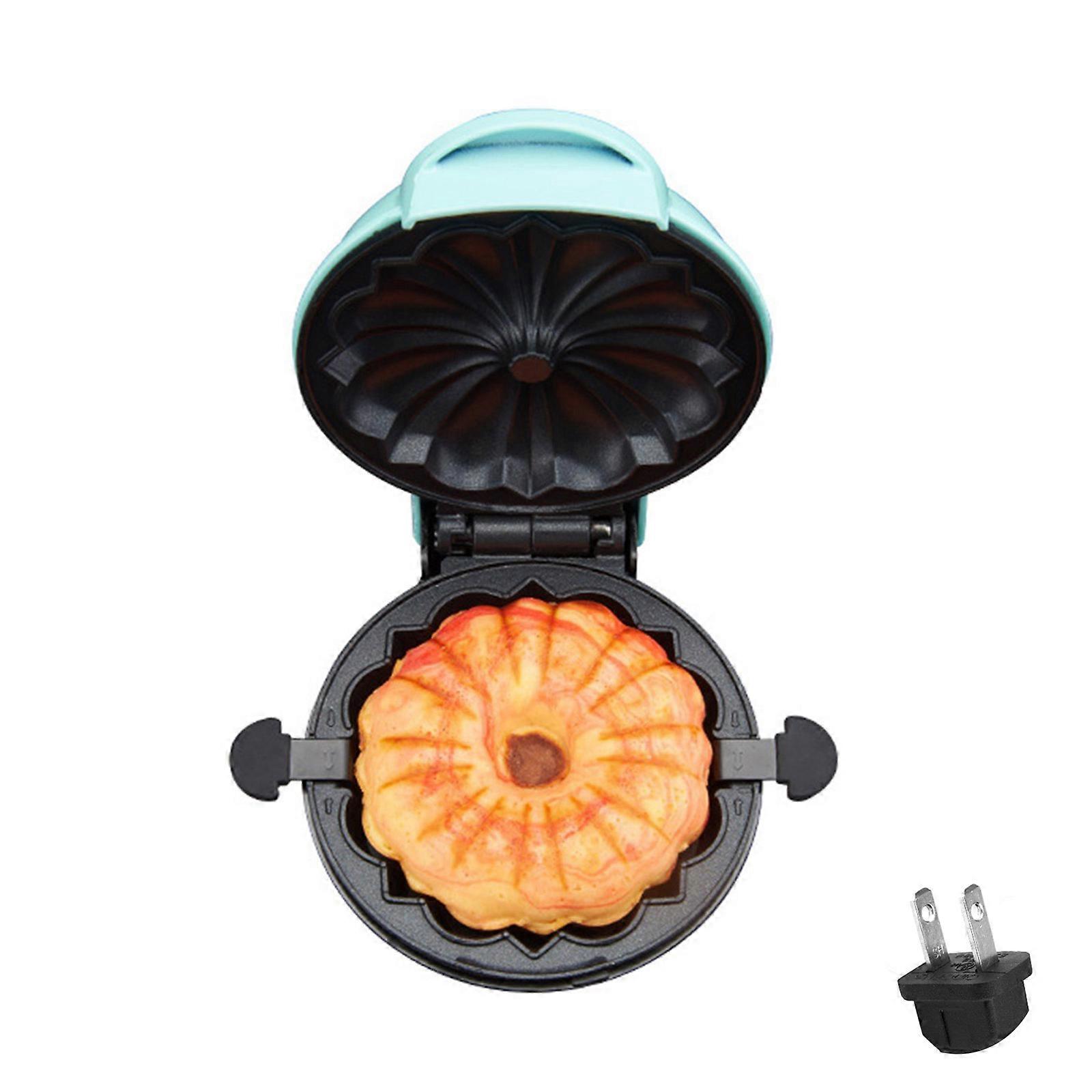 Double Side Heating Waffle Bread Baking Machine Breakfast Maker Electric Nonstick Waffles Maker Machine Enduring  Blue